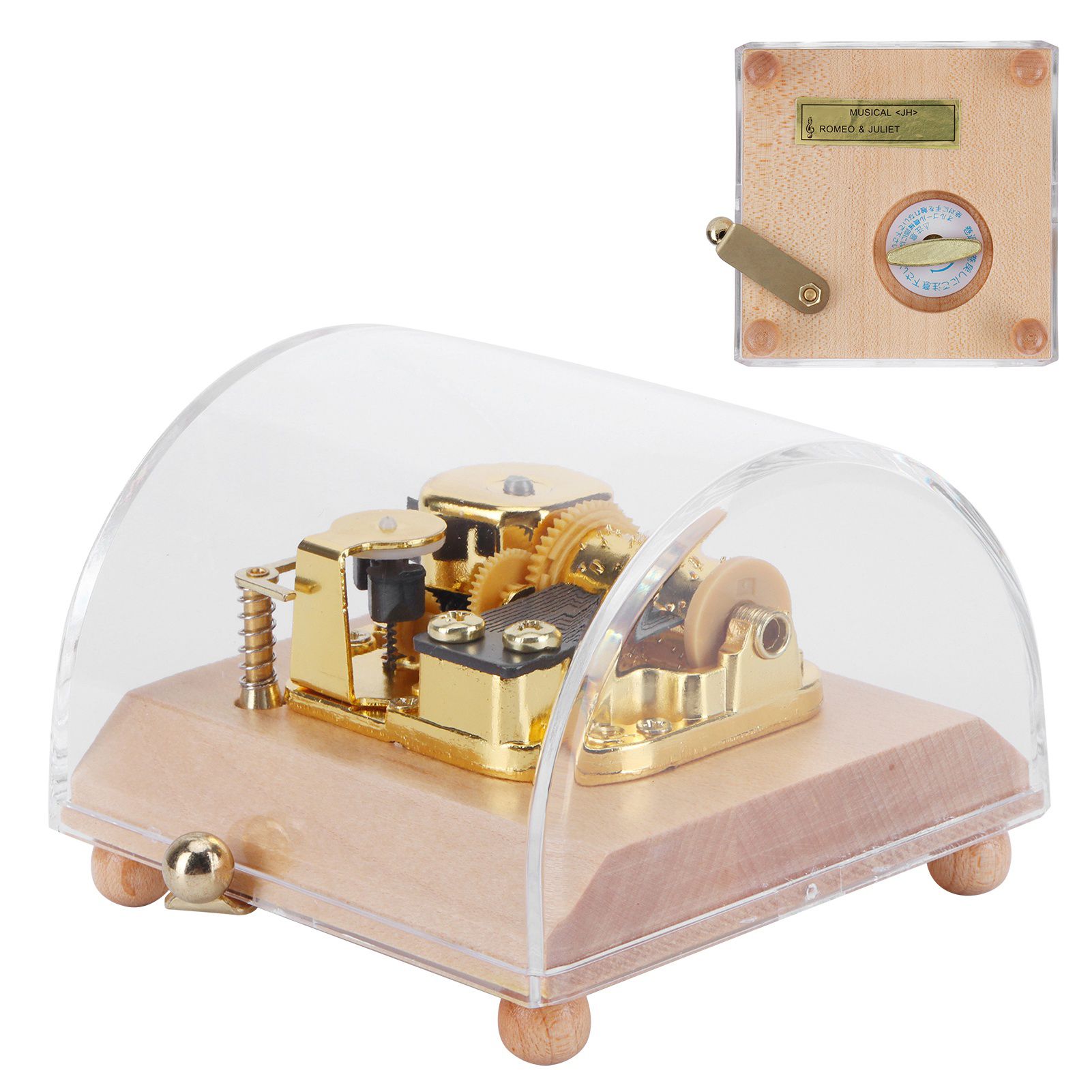 Music Box Musical Box Craft DIY Art Craft Ornament Decoration for Holiday view 5