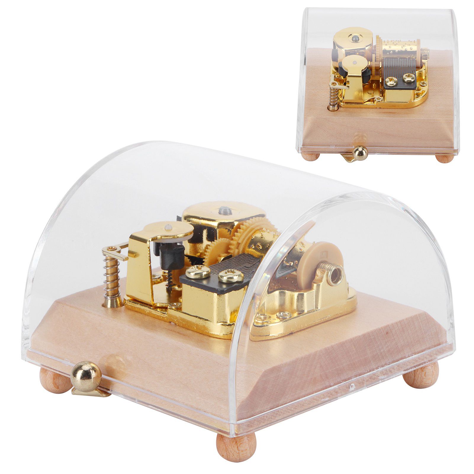 Music Box Musical Box Craft DIY Art Craft Ornament Decoration for Holiday view 6