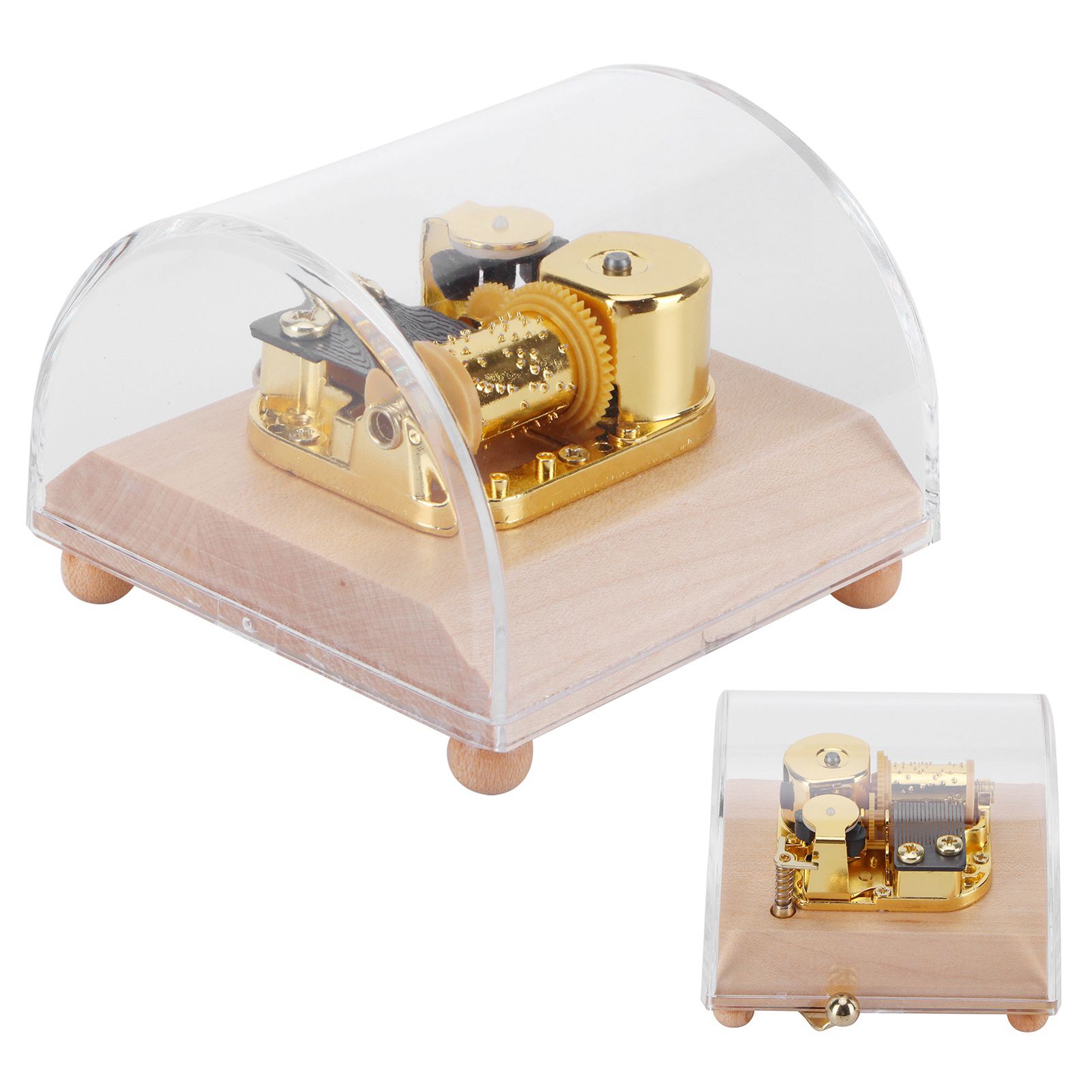 Music Box Musical Box Craft DIY Art Craft Ornament Decoration for Holiday view 7