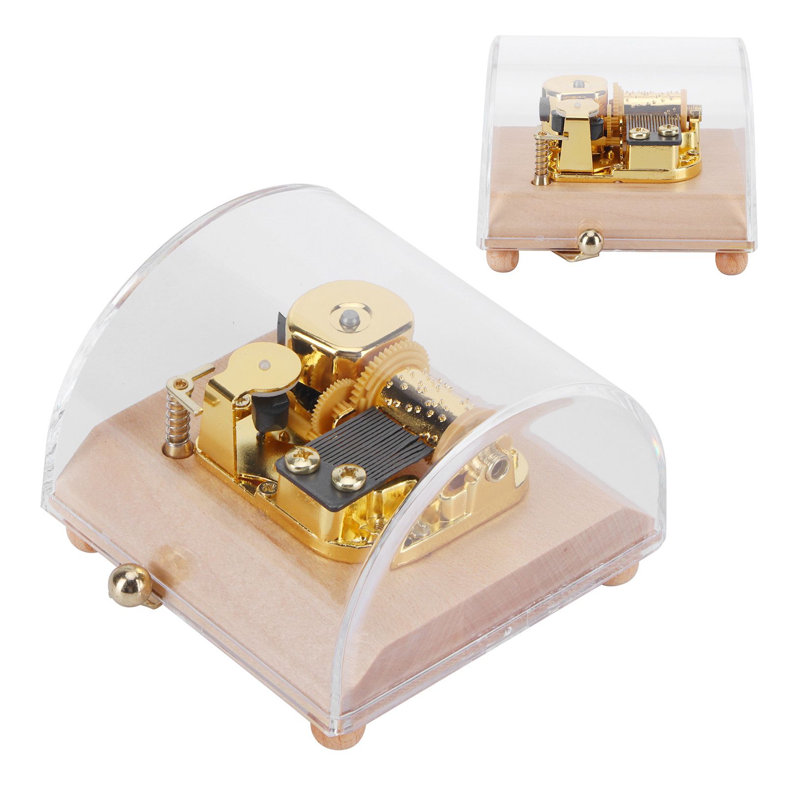 Music Box Musical Box Craft DIY Art Craft Ornament Decoration for Holiday view 8