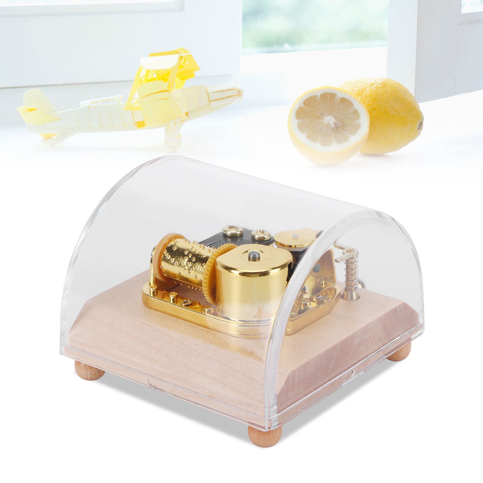 Music Box Musical Box Craft DIY Art Craft Ornament Decoration for Holiday view 11