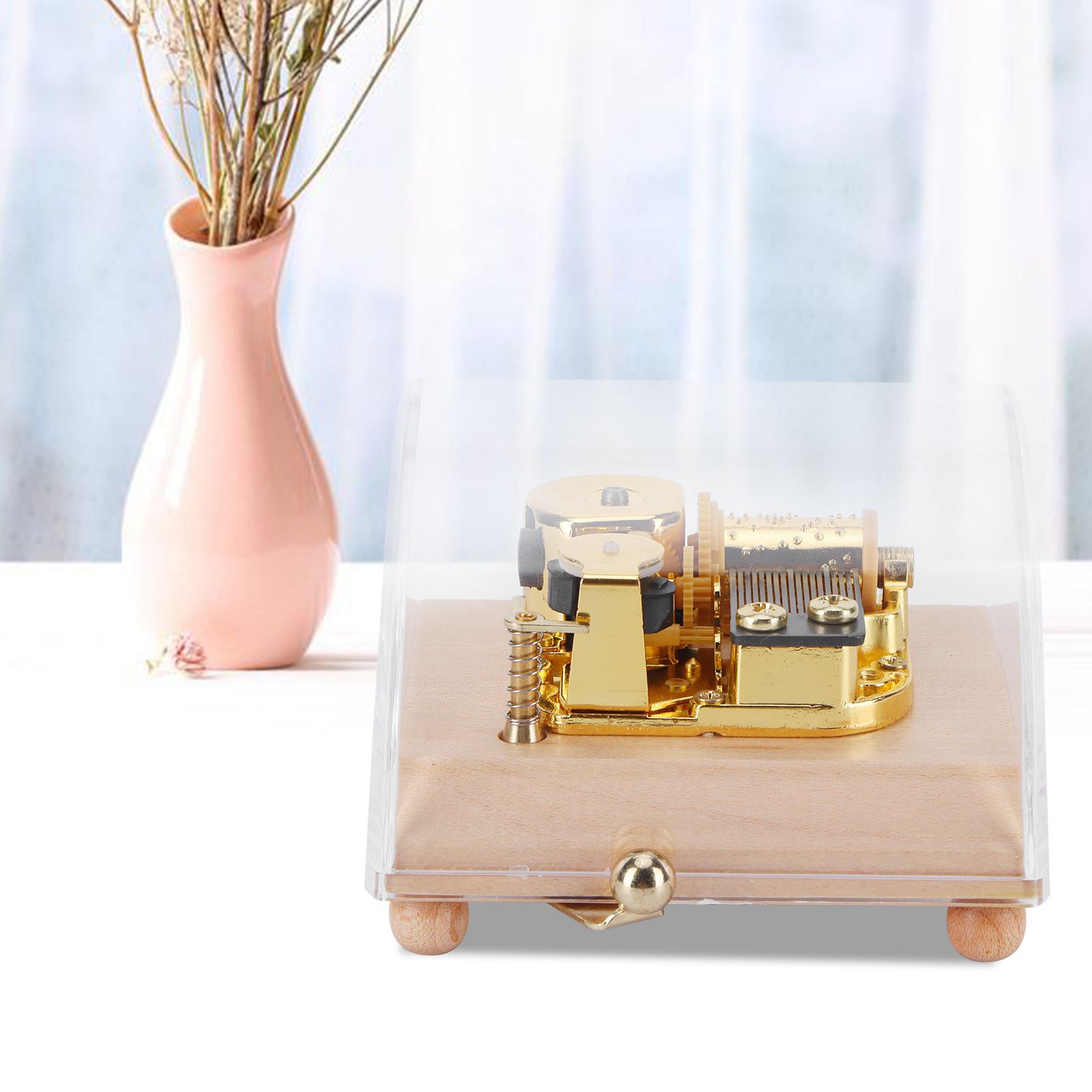 Music Box Musical Box Craft DIY Art Craft Ornament Decoration for Holiday view 12