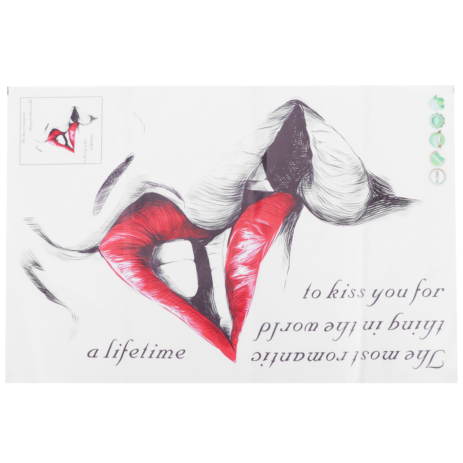 Innovative Wall Sticker Beautiful English Letter Pattern Wall Decor for Living view 2