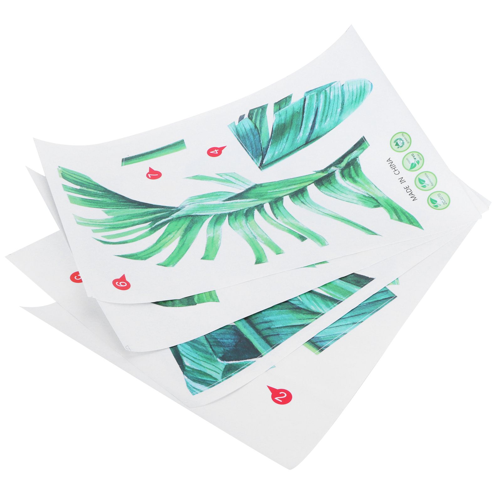 Tropical Plant Pattern Wall Stickers Self Adhesive Wallpaper for Bedroom view 5
