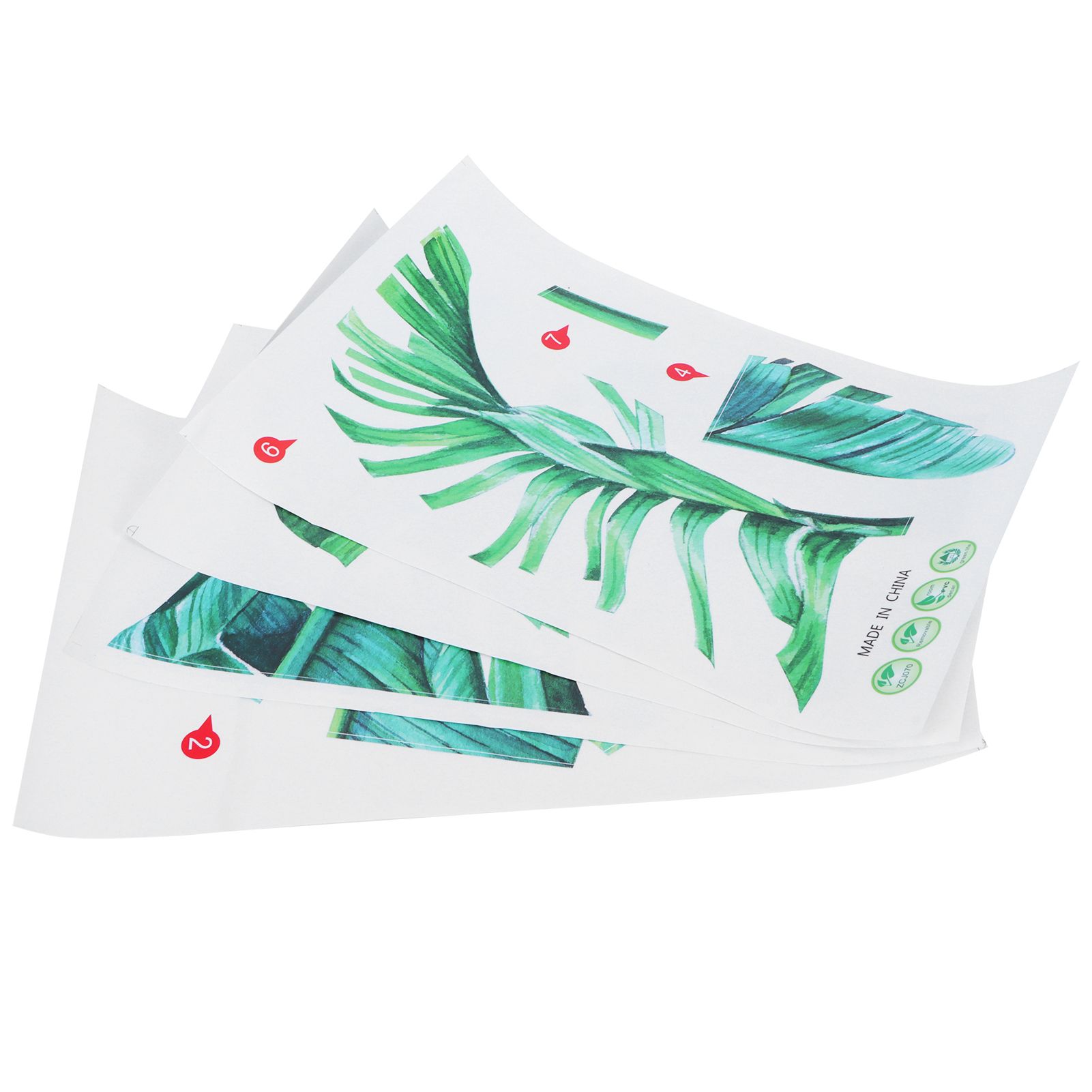 Tropical Plant Pattern Wall Stickers Self Adhesive Wallpaper for Bedroom view 6