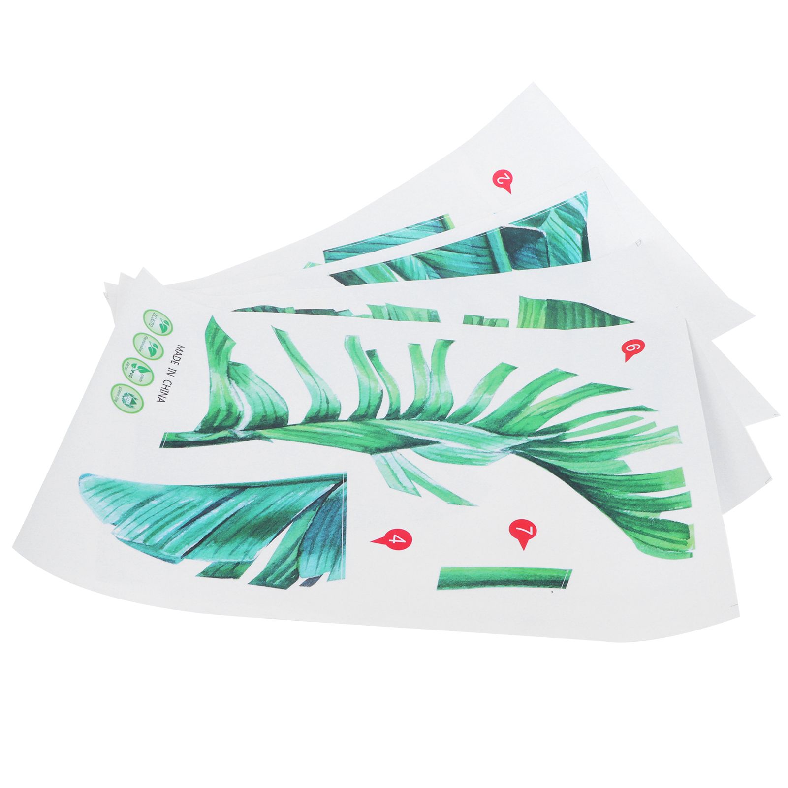 Tropical Plant Pattern Wall Stickers Self Adhesive Wallpaper for Bedroom view 7