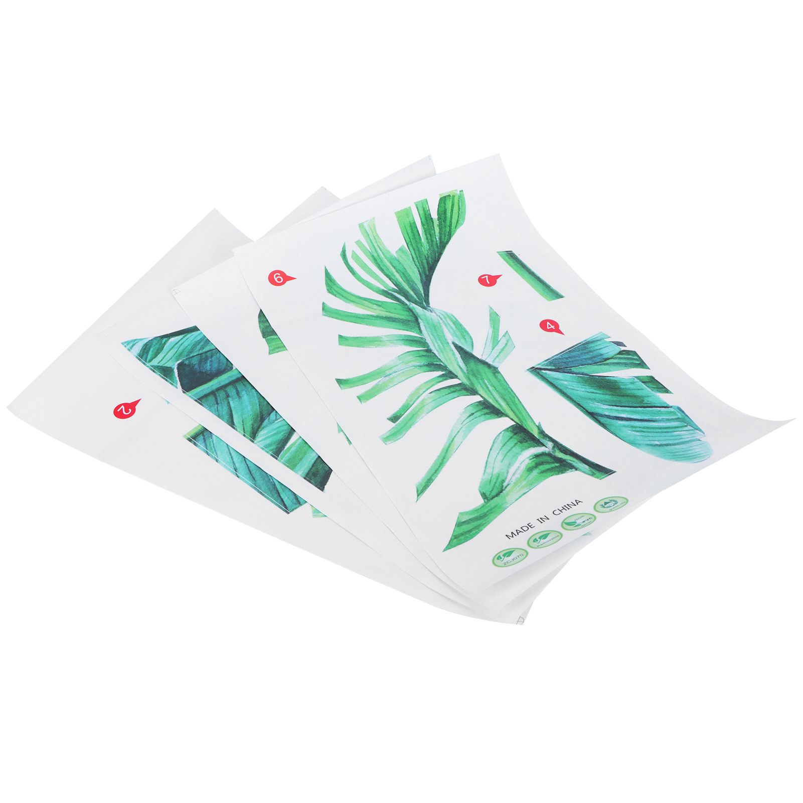 Tropical Plant Pattern Wall Stickers Self Adhesive Wallpaper for Bedroom view 8