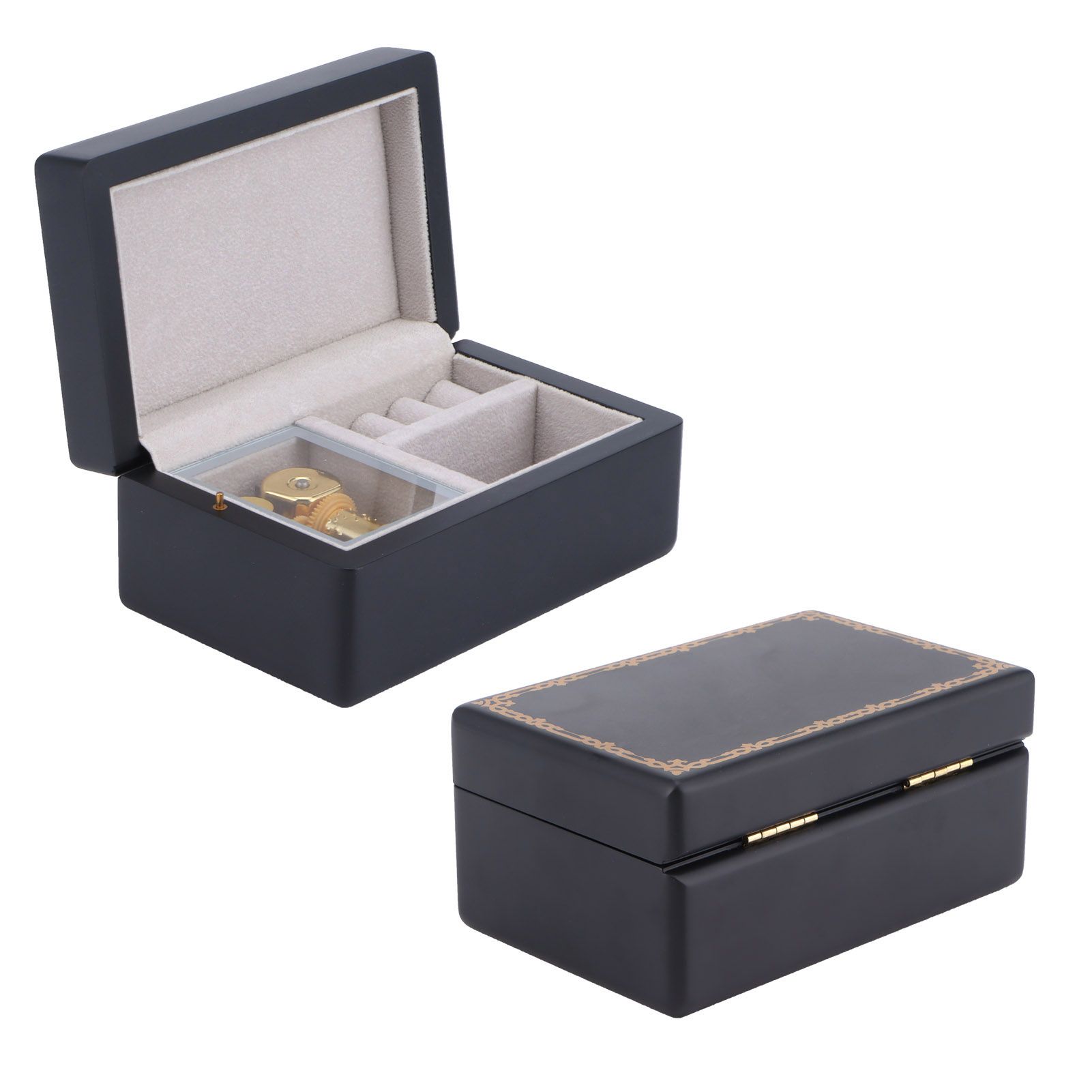 Music Box Innovative Wooden Jewelry Storage Musical Box Desktop Ornament view 4
