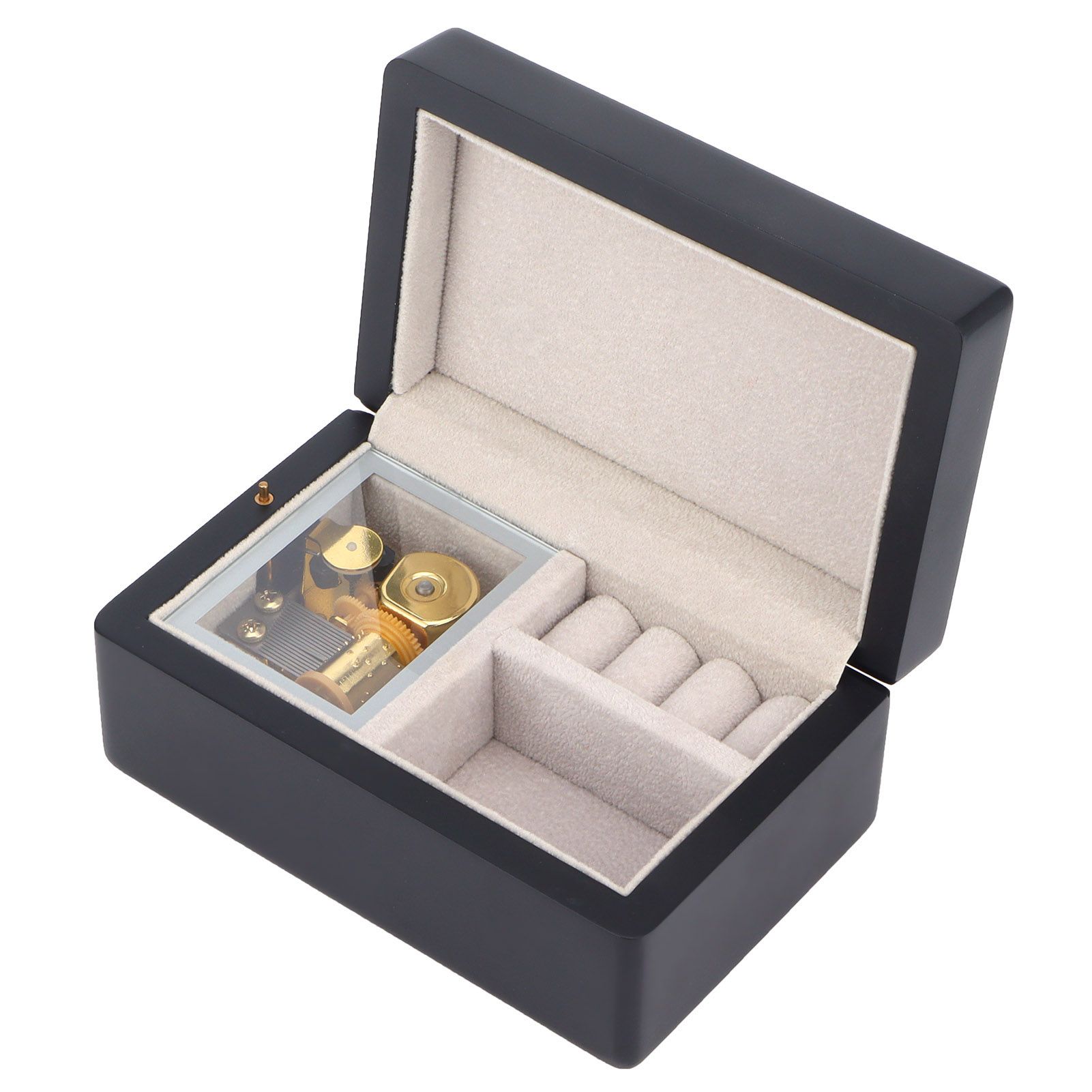Music Box Innovative Wooden Jewelry Storage Musical Box Desktop Ornament view 6