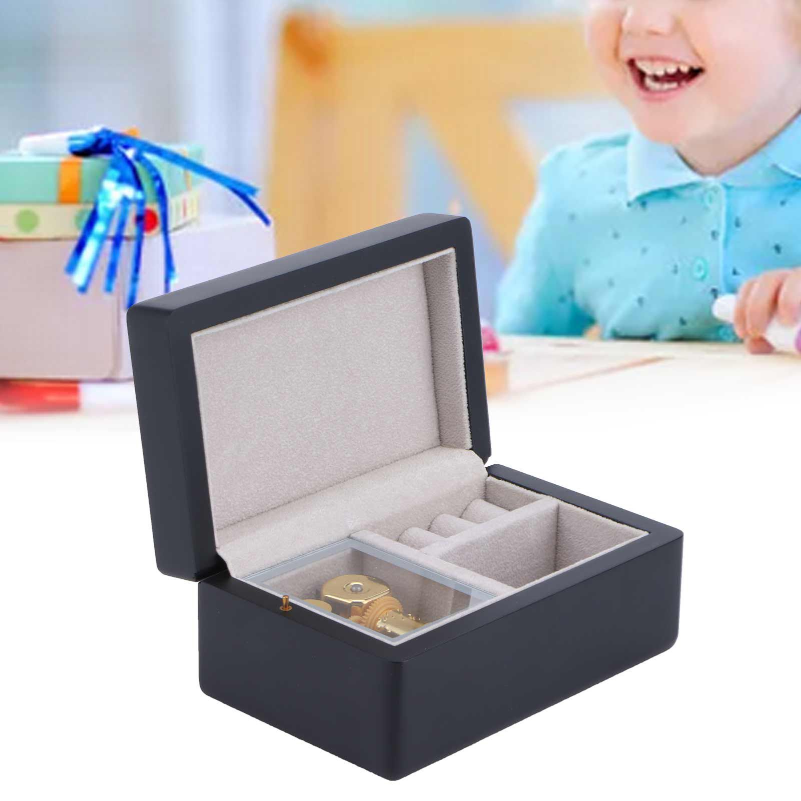 Music Box Innovative Wooden Jewelry Storage Musical Box Desktop Ornament view 11