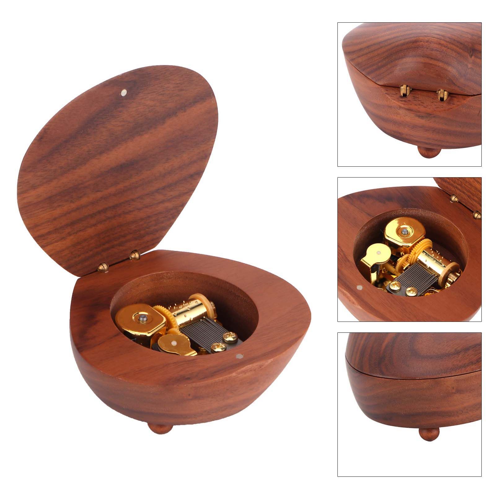 Music Box Wooden Musical Box Tabletop Decoration Gift for Birthday Girlfriend view 8