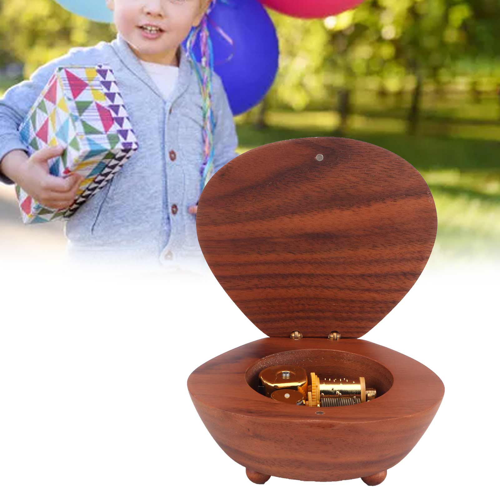 Music Box Wooden Musical Box Tabletop Decoration Gift for Birthday Girlfriend view 11