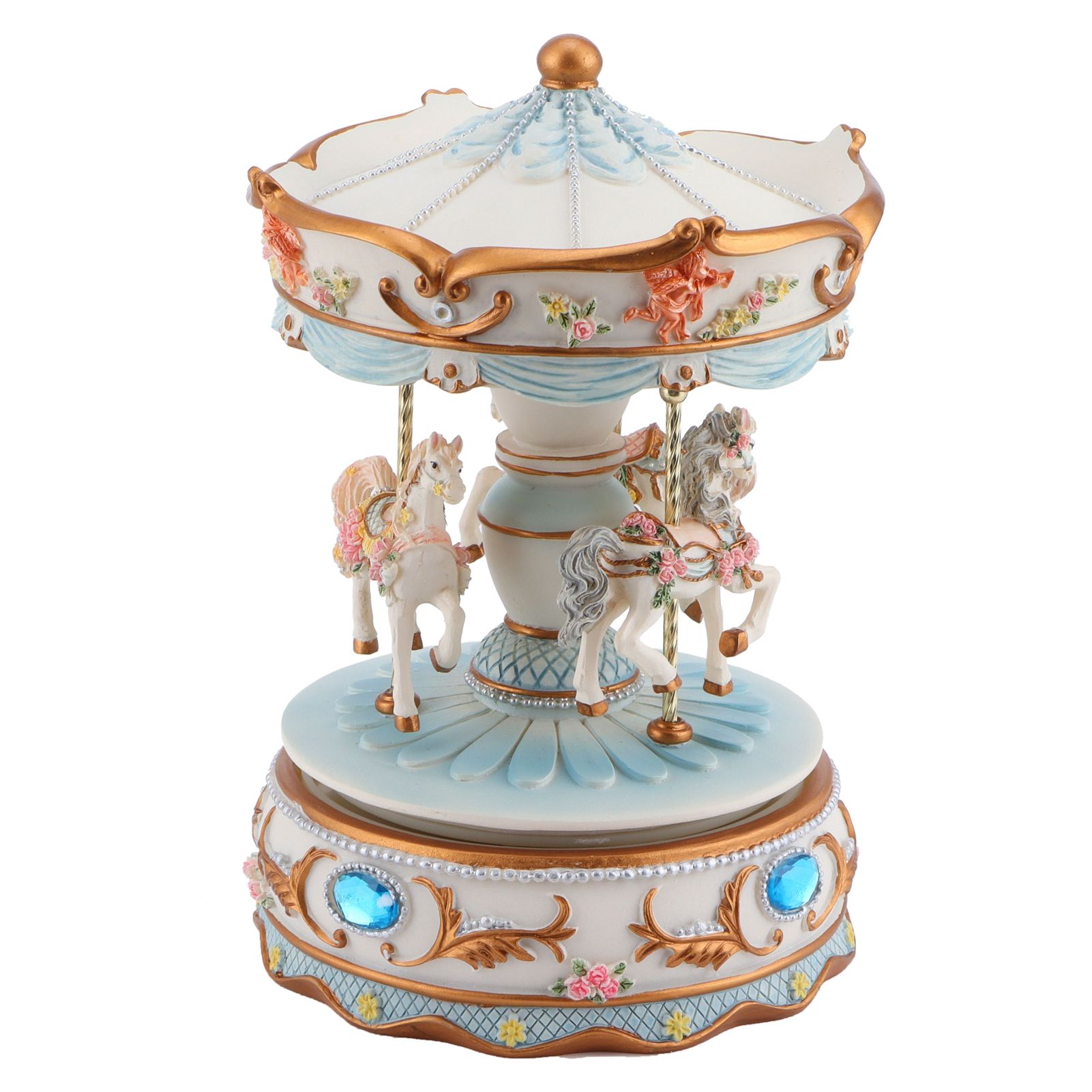 Rotating Horse Style Music Box Musical Box with Colorful Lights Valentine's view 4