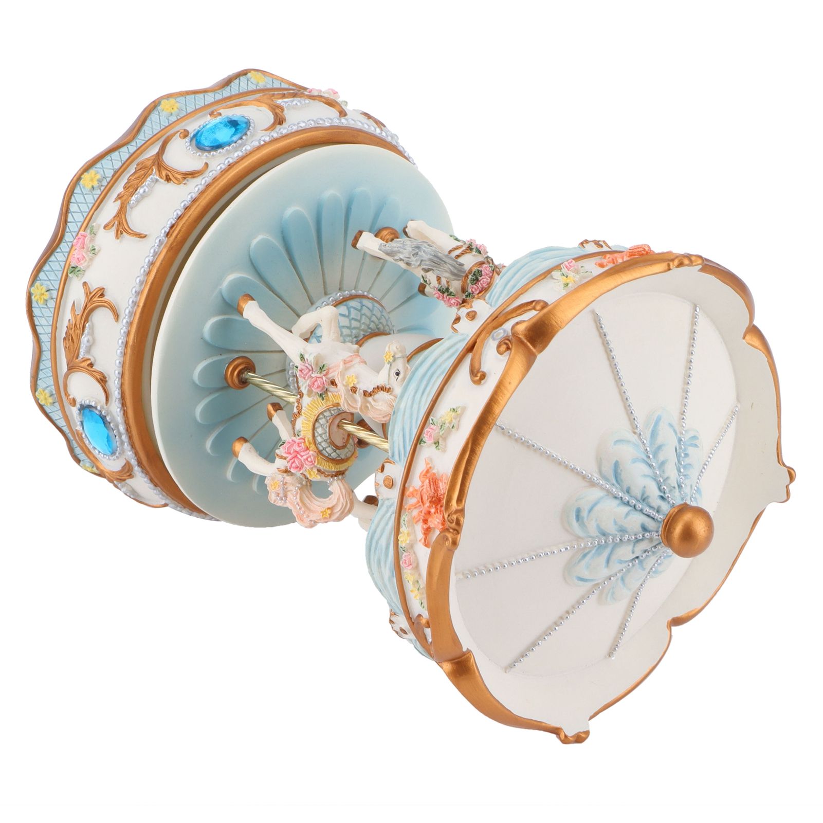 Rotating Horse Style Music Box Musical Box with Colorful Lights Valentine's view 5