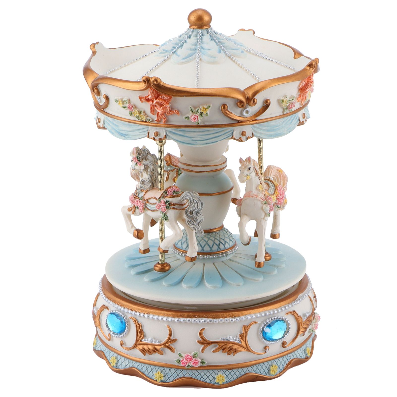 Rotating Horse Style Music Box Musical Box with Colorful Lights Valentine's view 6