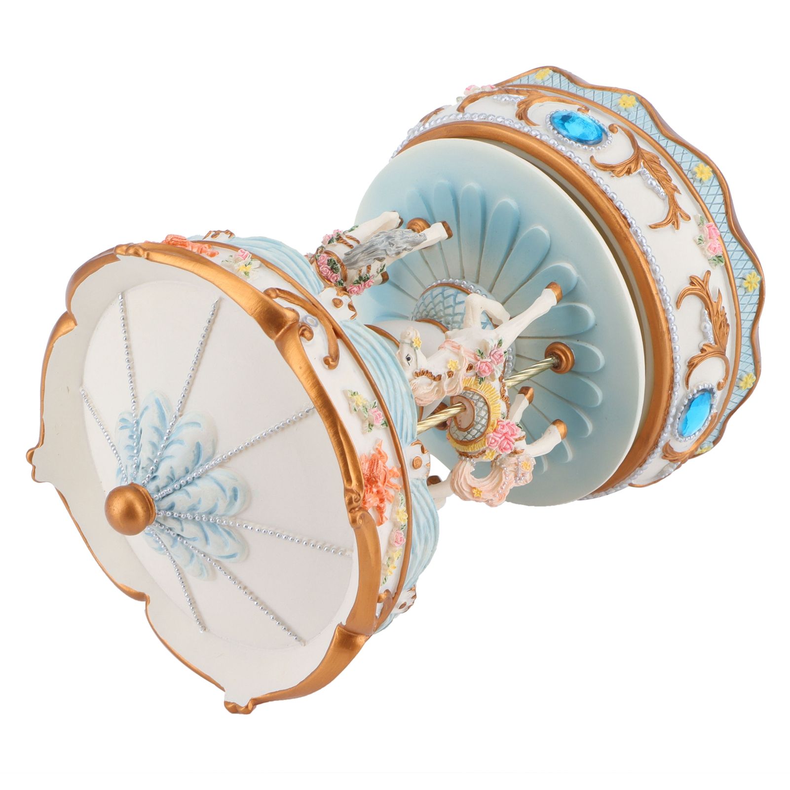 Rotating Horse Style Music Box Musical Box with Colorful Lights Valentine's view 8