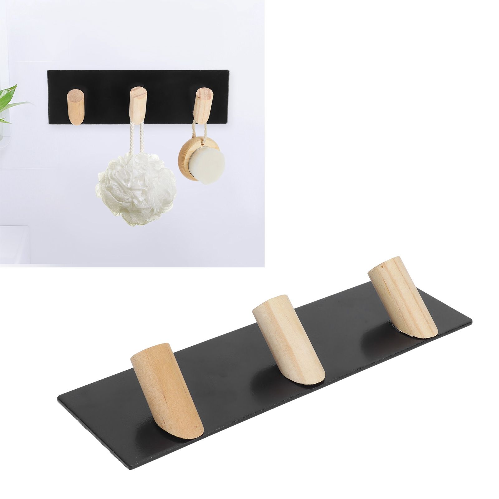 Household Coat Hook No Puch Key Rack Key Holder Clothes Hanger for Bedroom view 12