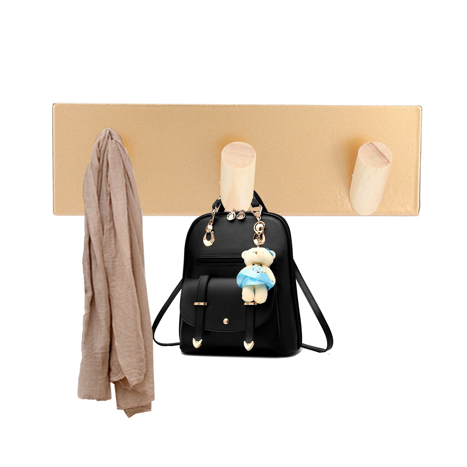 Household Coat Hook No Puch Key Rack Key Holder Clothes Hanger for Bedroom view 11