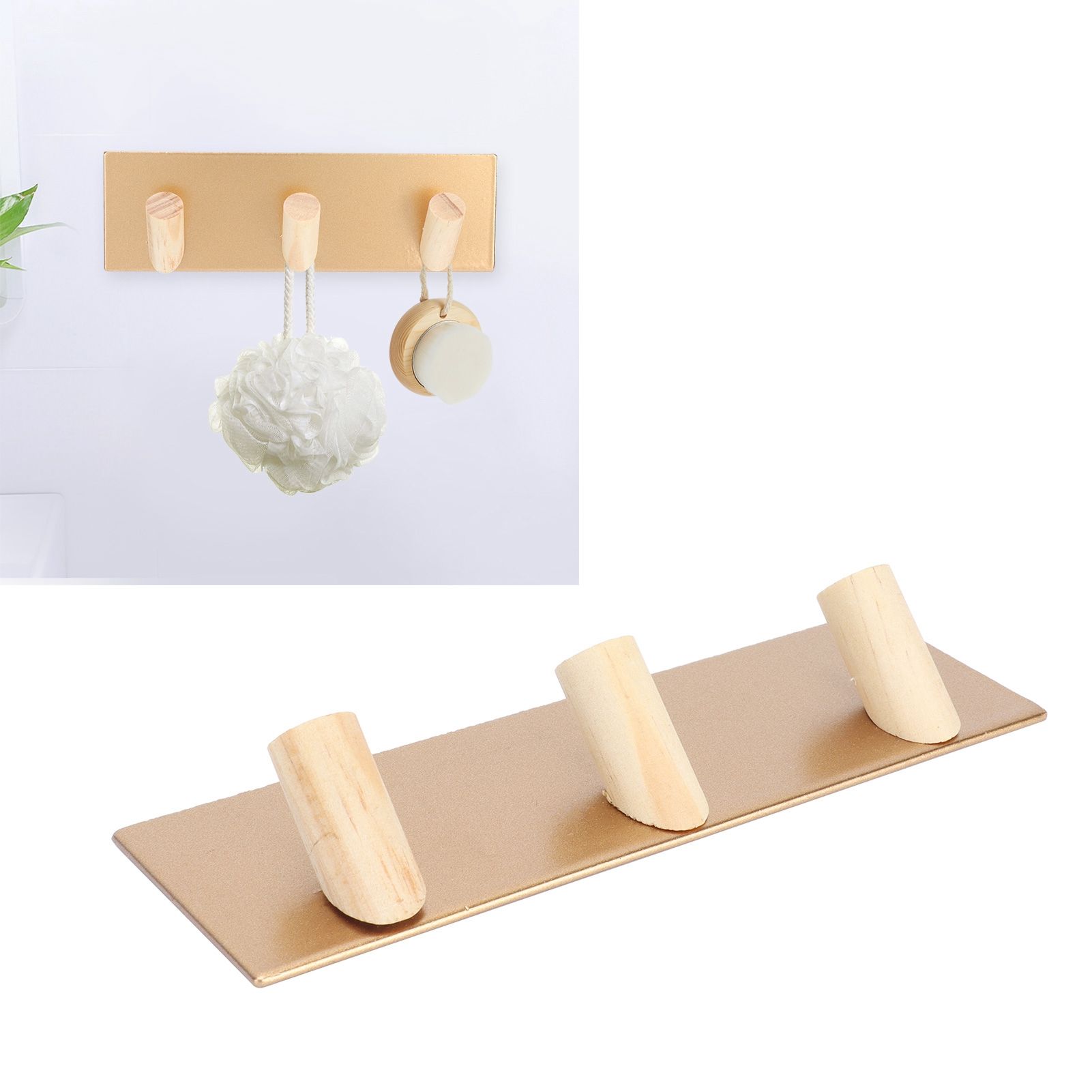 Household Coat Hook No Puch Key Rack Key Holder Clothes Hanger for Bedroom view 12