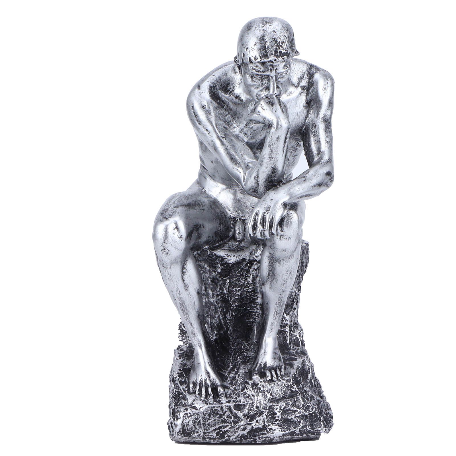 Thinker Statue European Style Resin Character Sculpture Home Office Bookshelf view 2