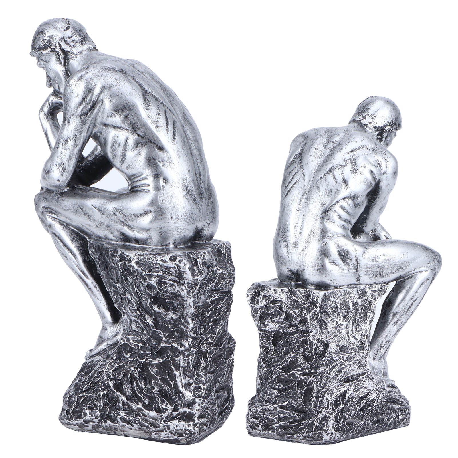 Thinker Statue European Style Resin Character Sculpture Home Office Bookshelf view 7