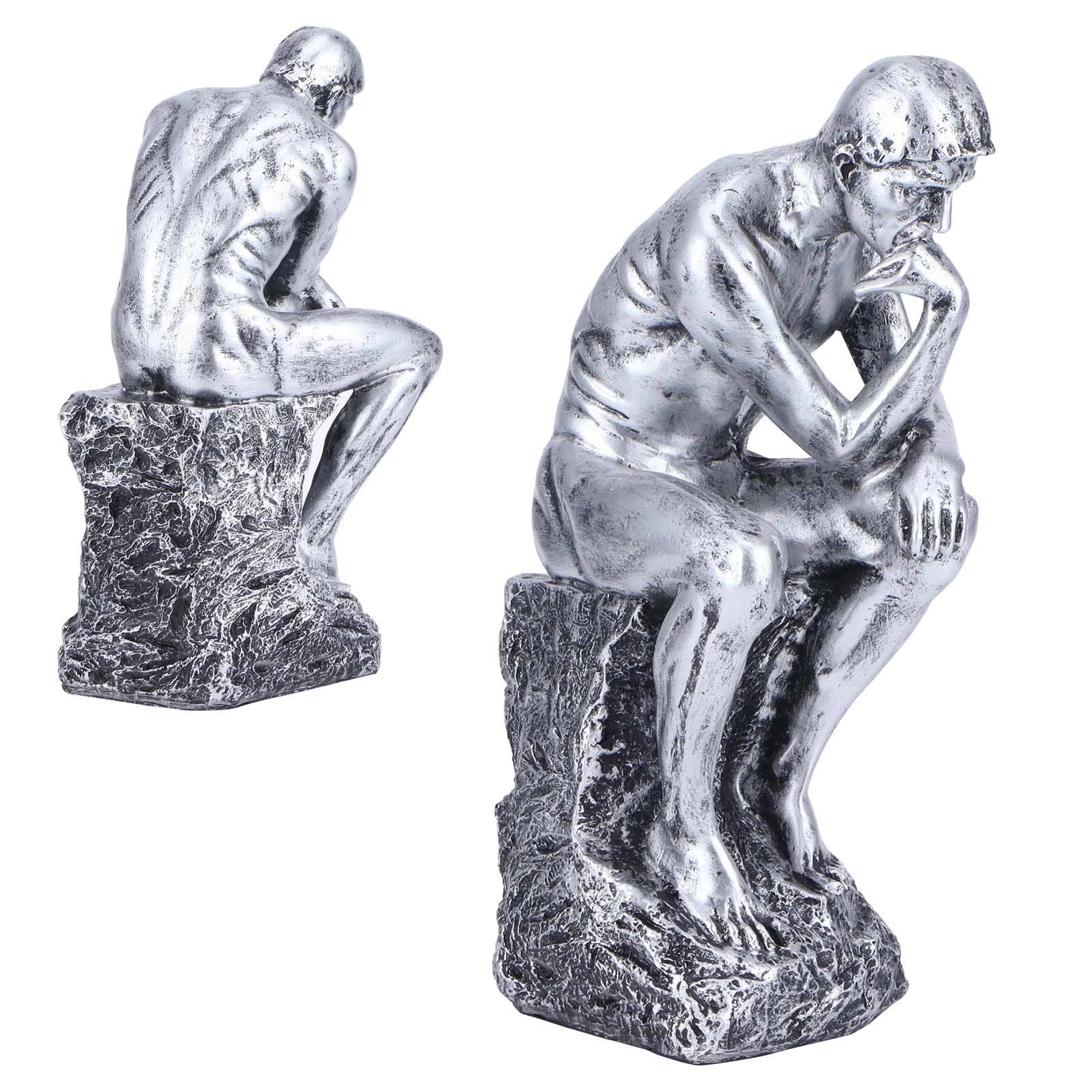 Thinker Statue European Style Resin Character Sculpture Home Office Bookshelf view 10