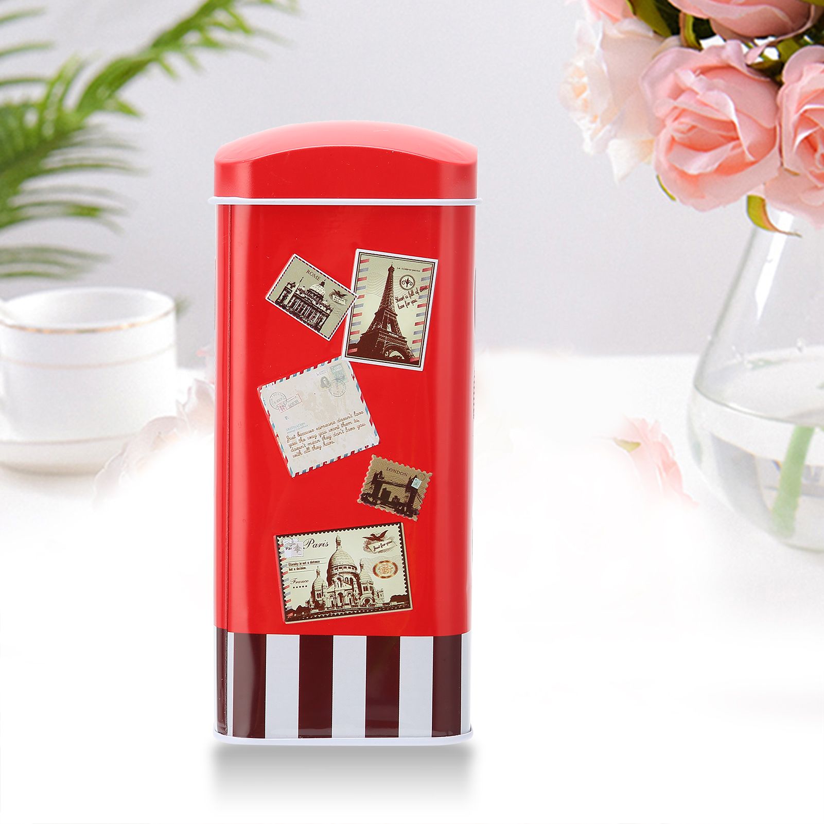 Mailbox Post Box Model Decor State Piggy Bank Money Saving Box Home Desk view 12