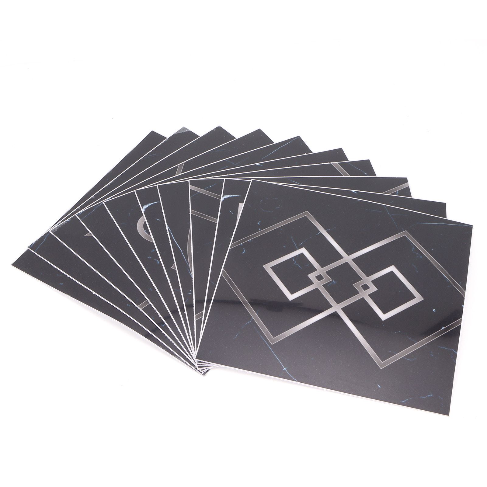 10Pcs Tile Wall Sticker SelfAdhesive PVC Wallpaper Kitchen Sticker for Home view 2