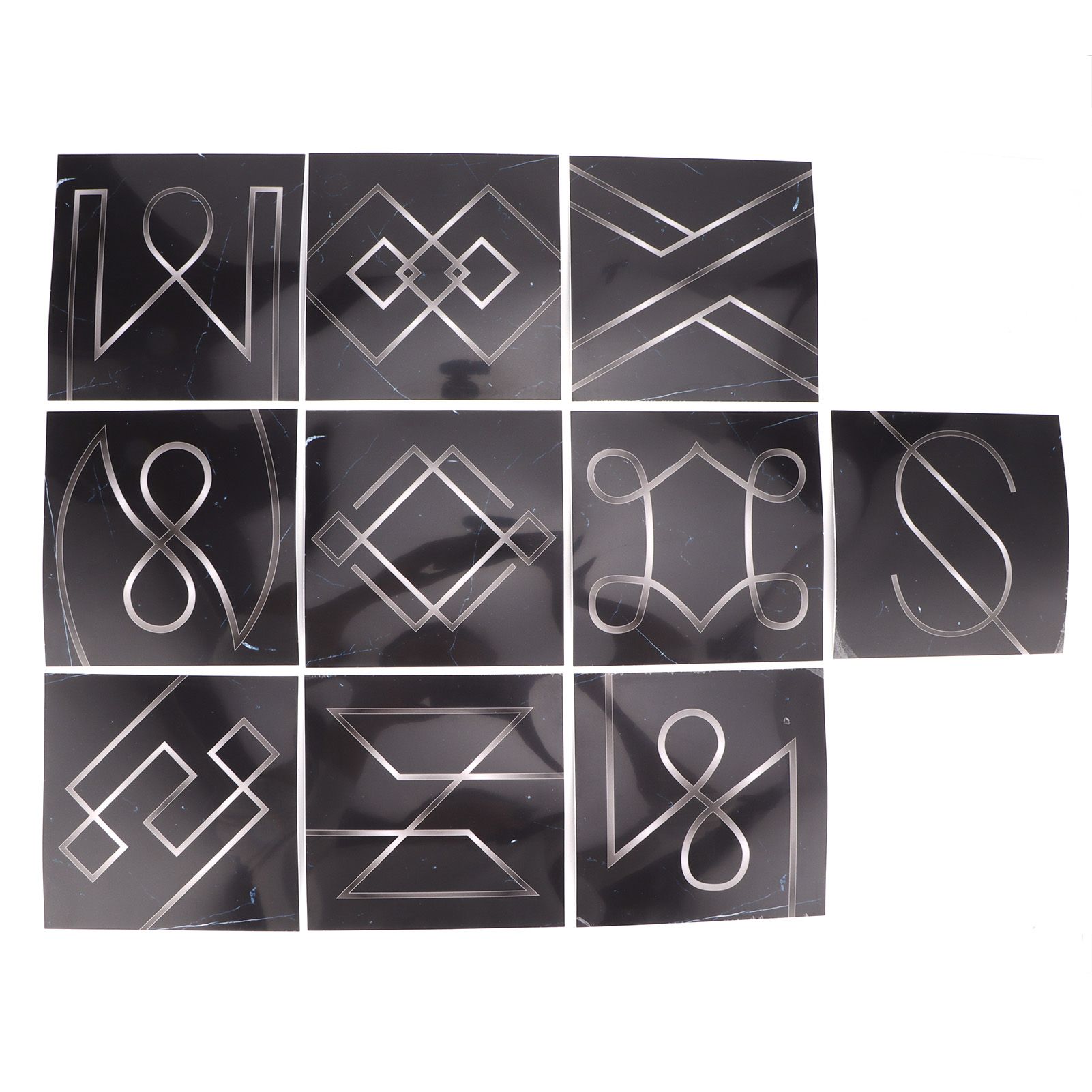 10Pcs Tile Wall Sticker SelfAdhesive PVC Wallpaper Kitchen Sticker for Home view 9