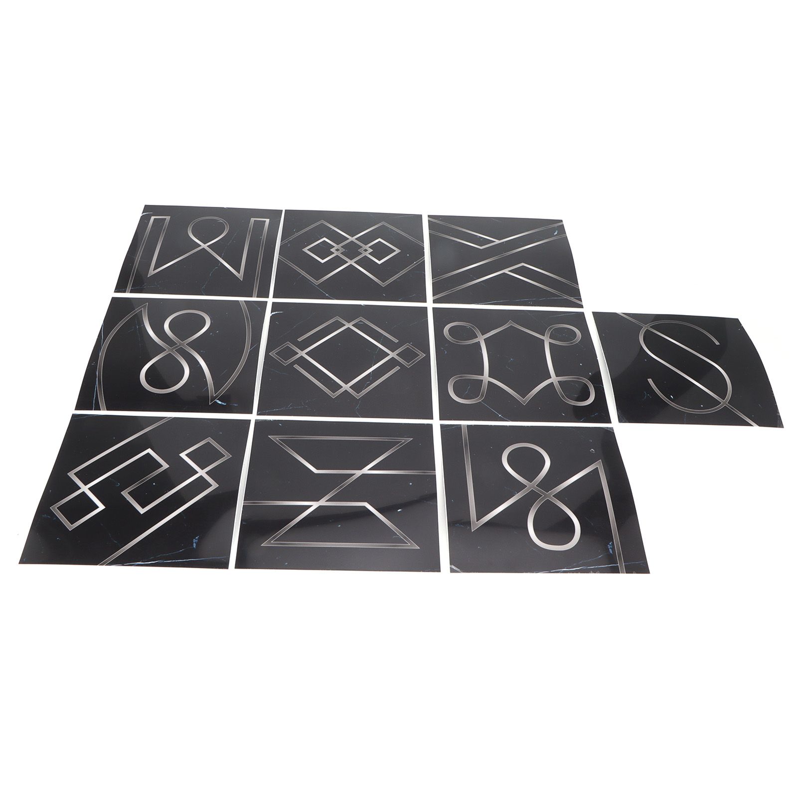10Pcs Tile Wall Sticker SelfAdhesive PVC Wallpaper Kitchen Sticker for Home view 10