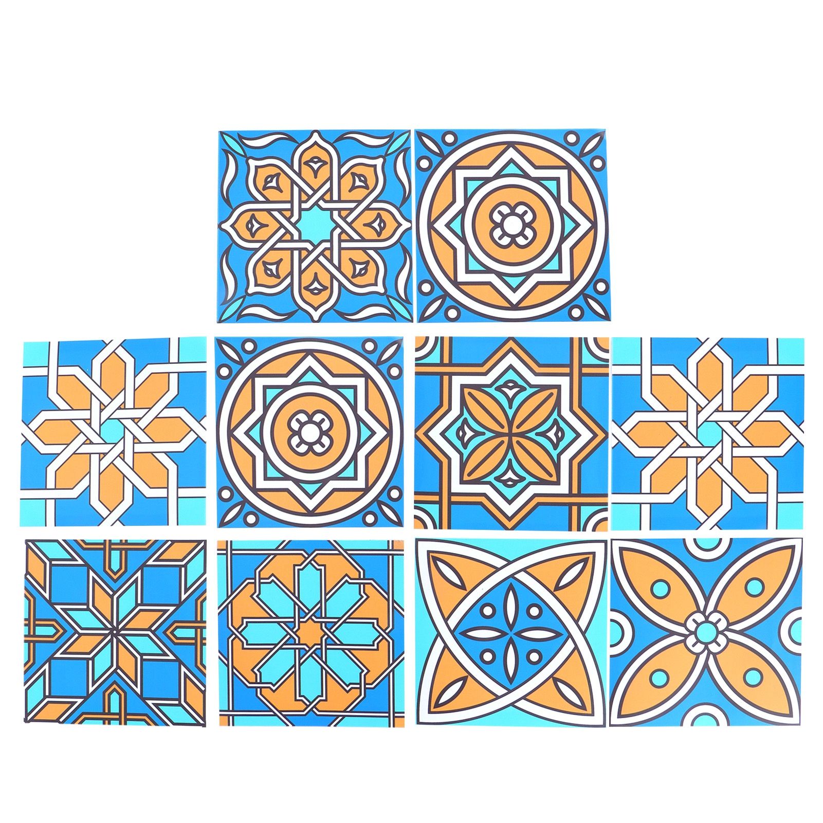 10Pcs Self Adhesive Wallpaper Waterproof Tile Stickers Home Decoration for view 2