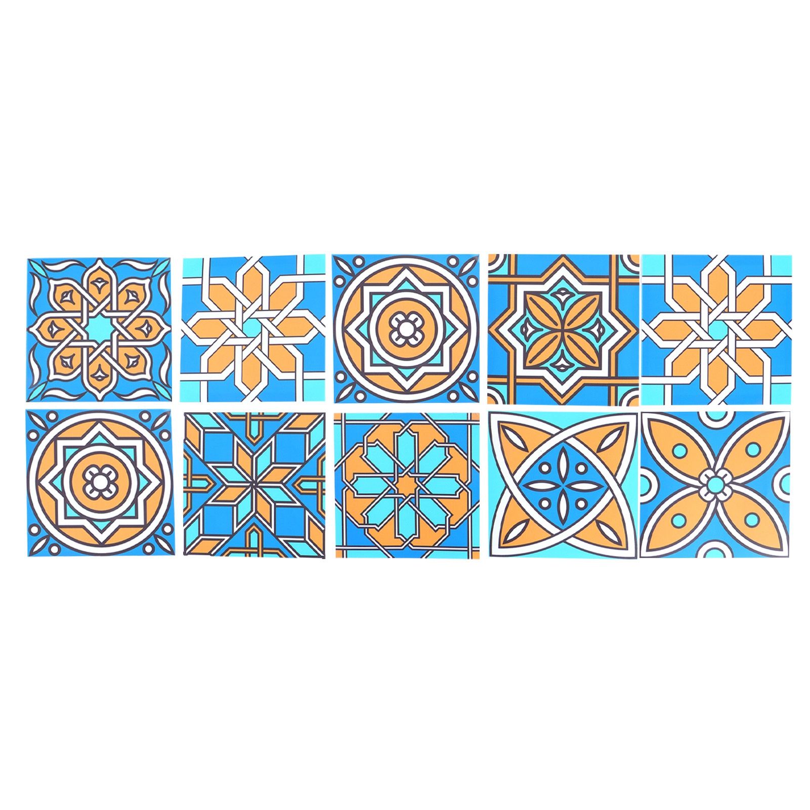 10Pcs Self Adhesive Wallpaper Waterproof Tile Stickers Home Decoration for view 3