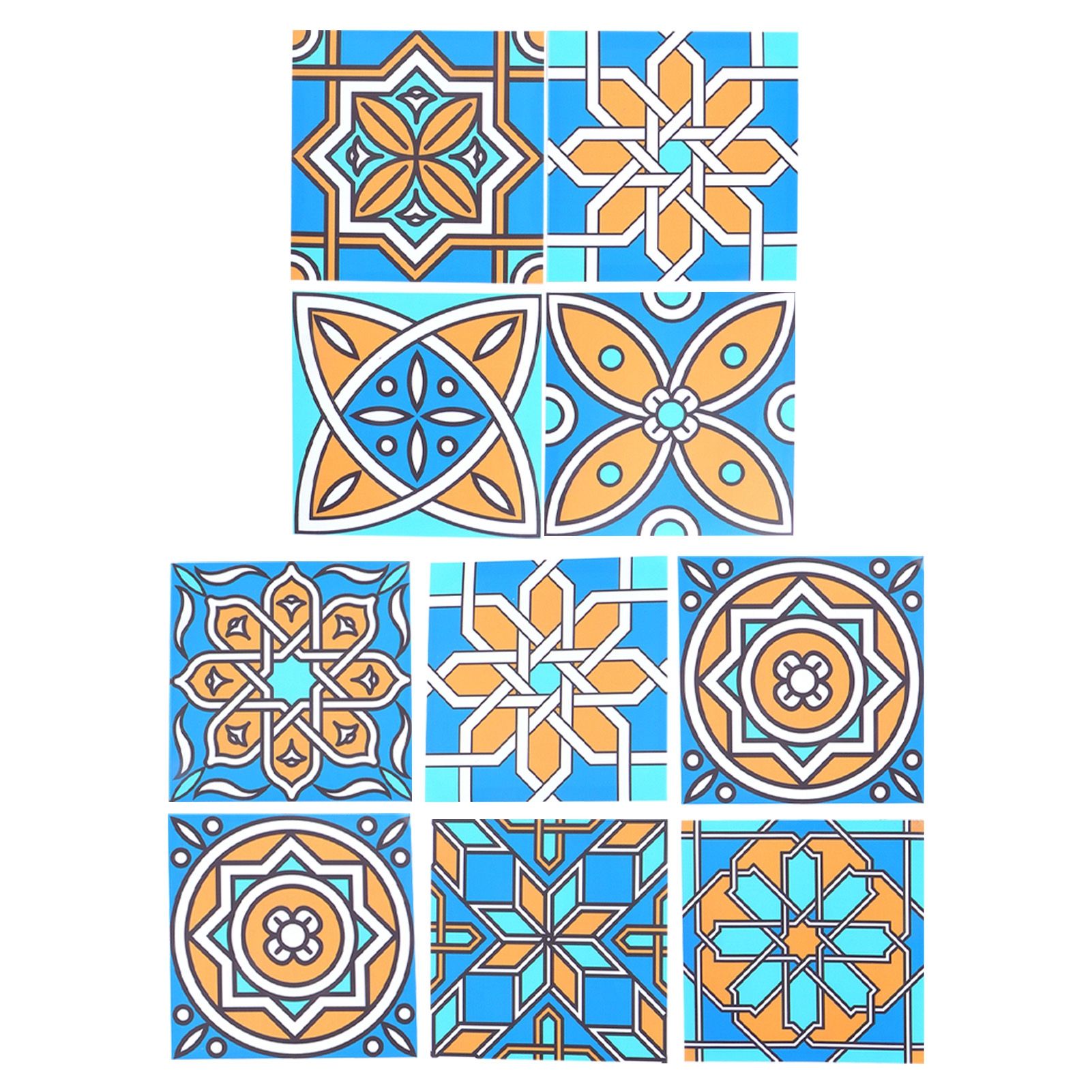 10Pcs Self Adhesive Wallpaper Waterproof Tile Stickers Home Decoration for view 4