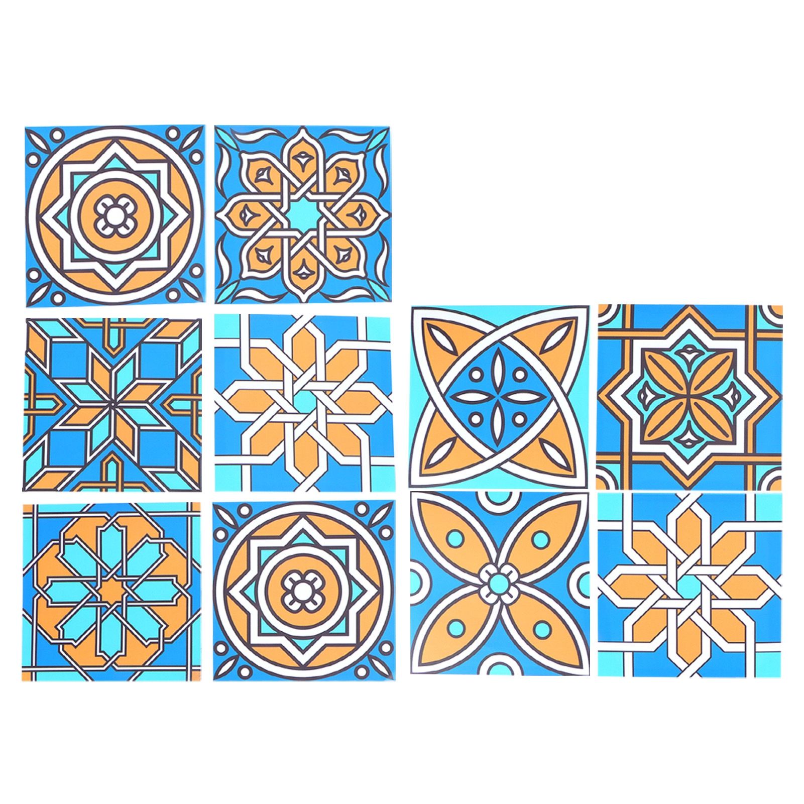10Pcs Self Adhesive Wallpaper Waterproof Tile Stickers Home Decoration for view 5
