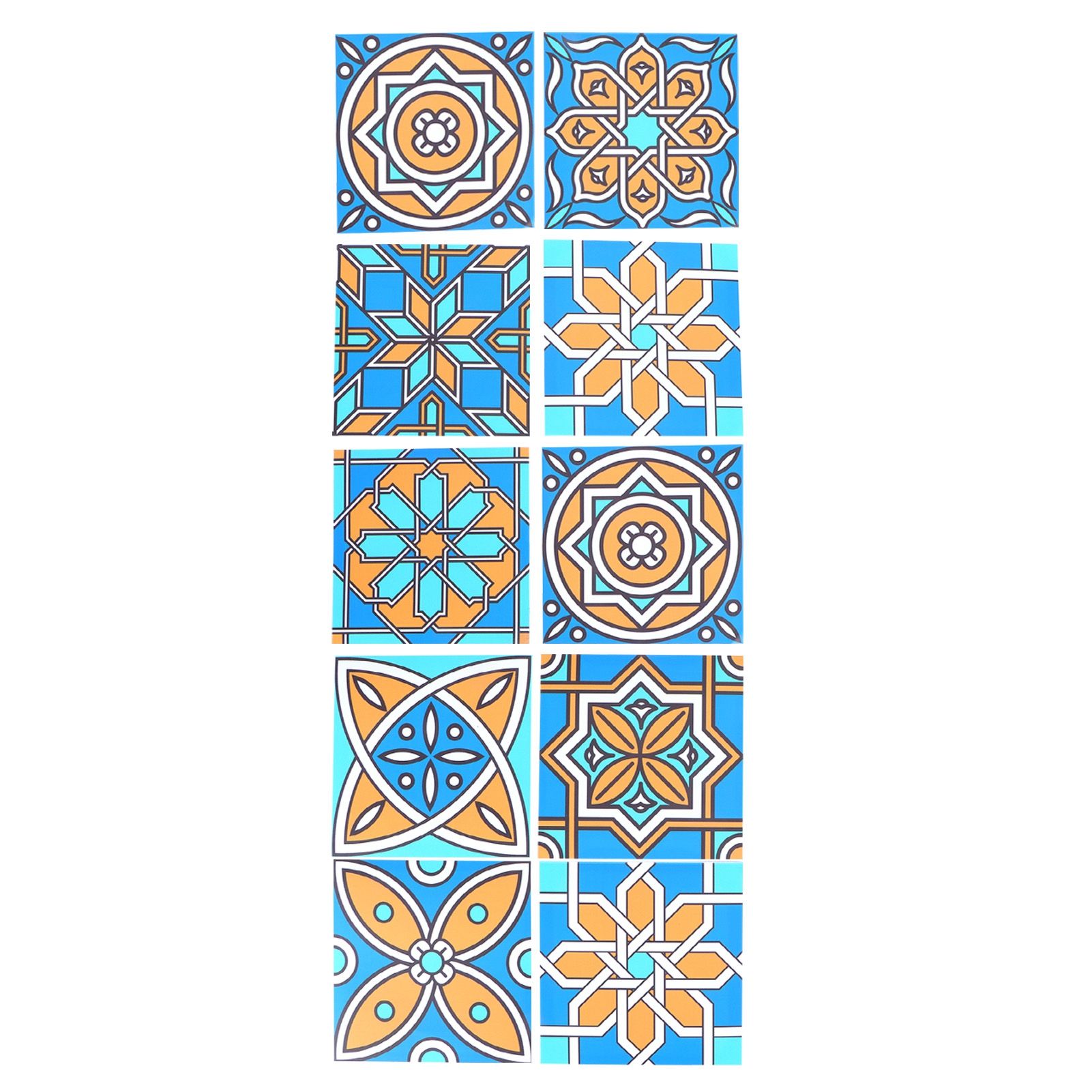 10Pcs Self Adhesive Wallpaper Waterproof Tile Stickers Home Decoration for view 6