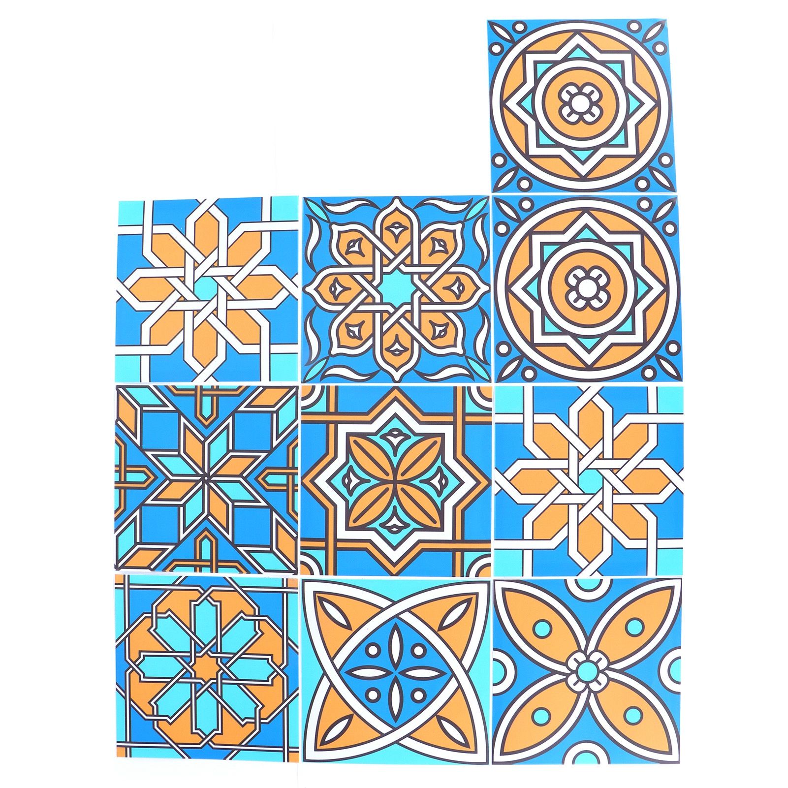 10Pcs Self Adhesive Wallpaper Waterproof Tile Stickers Home Decoration for view 10