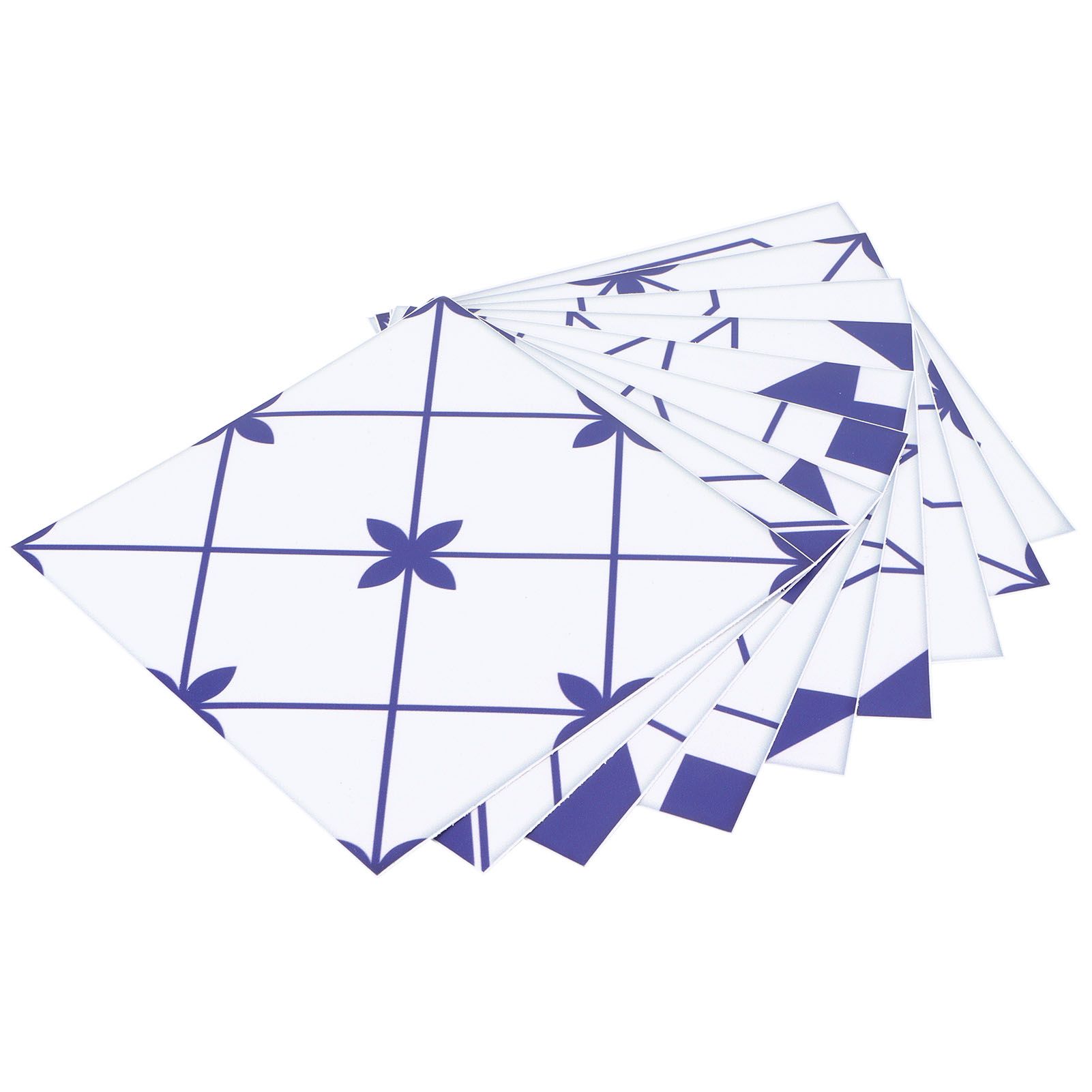 10Pcs DIY Tile Stickers Geometric Pattern Waterproof SelfAdhesive Wall Decals view 4