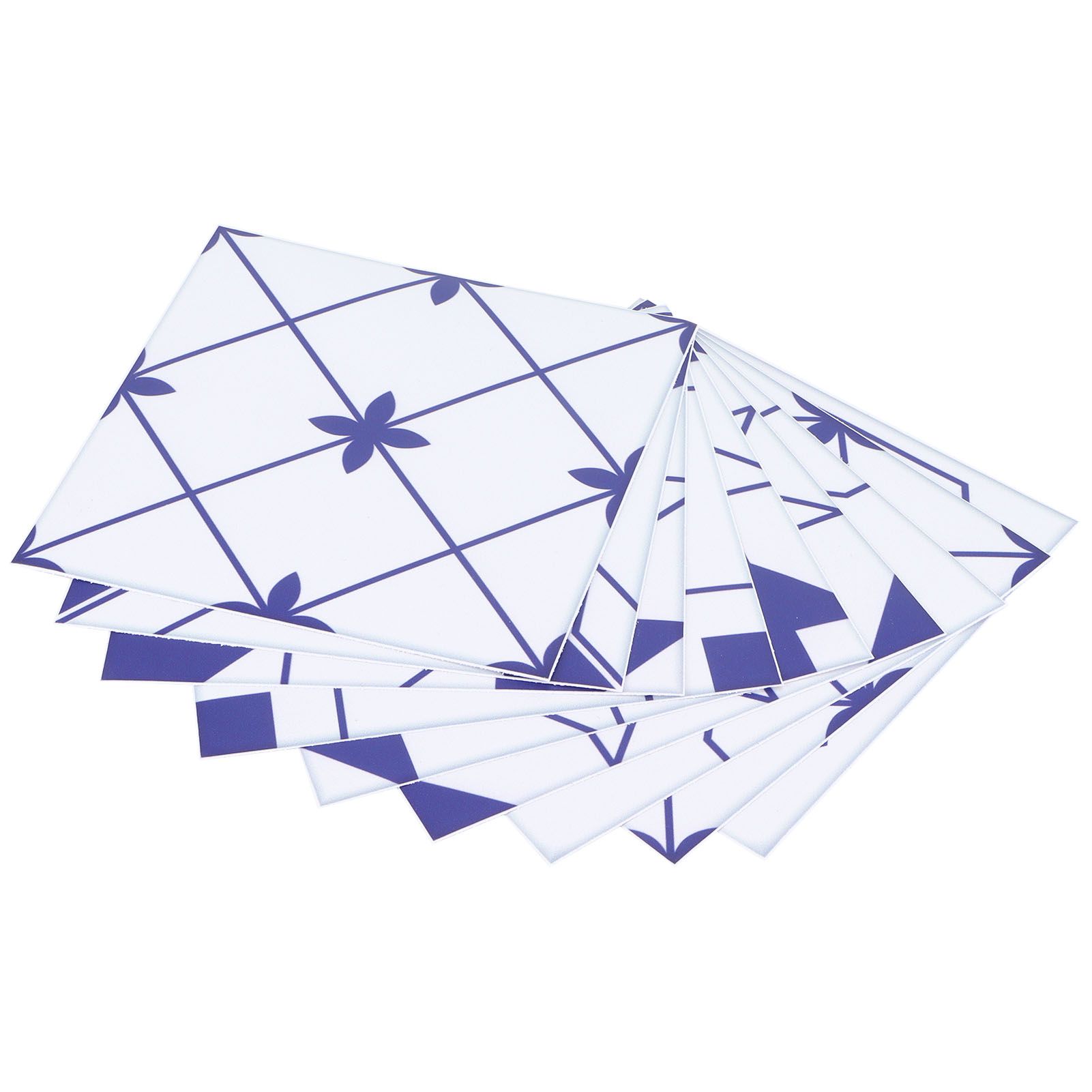 10Pcs DIY Tile Stickers Geometric Pattern Waterproof SelfAdhesive Wall Decals view 5