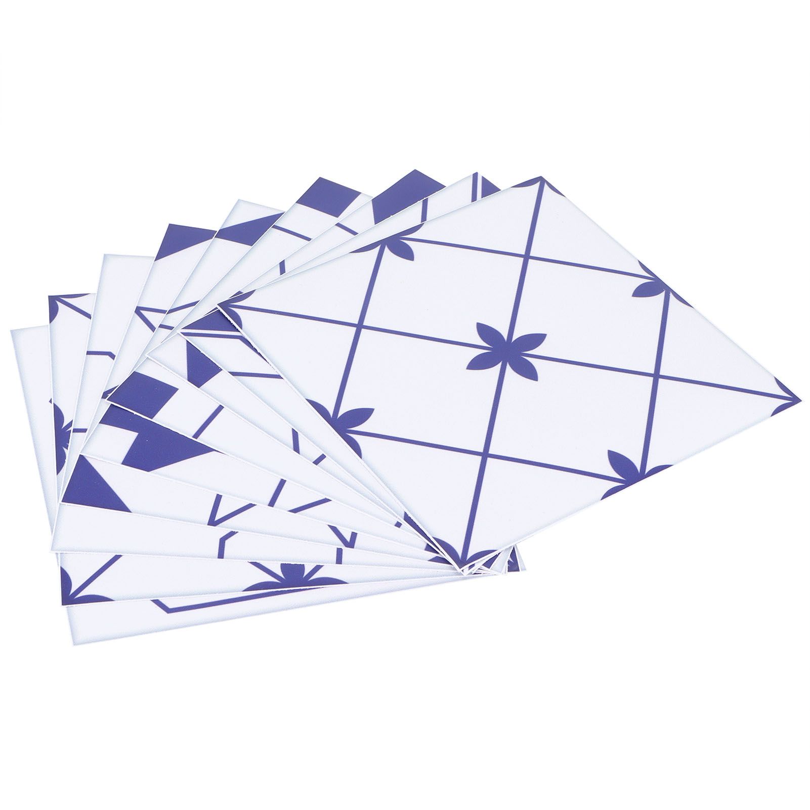 10Pcs DIY Tile Stickers Geometric Pattern Waterproof SelfAdhesive Wall Decals view 7