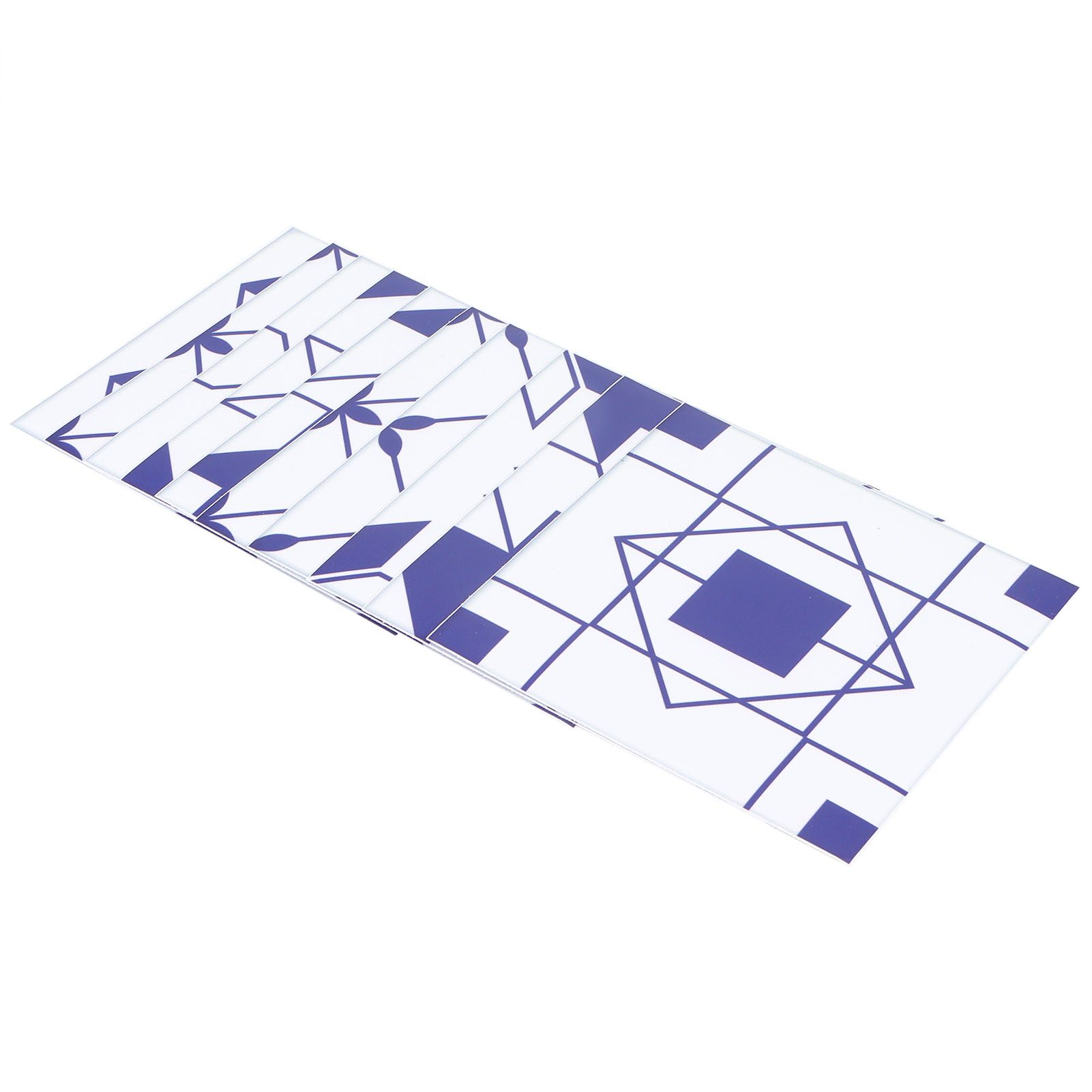 10Pcs DIY Tile Stickers Geometric Pattern Waterproof SelfAdhesive Wall Decals view 9