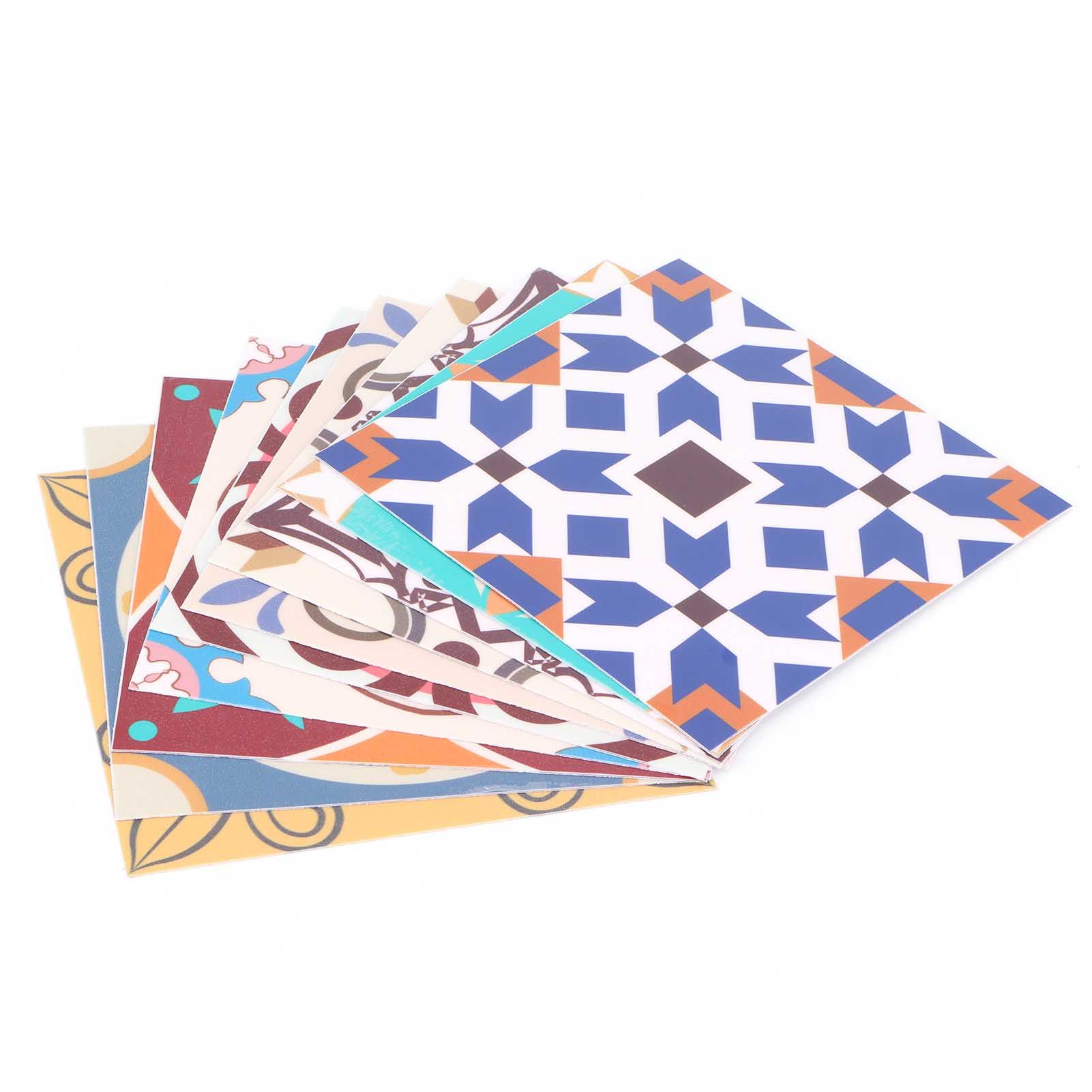 10Pcs Ceramic Tile Stickers Innovative Self Adhesive Wall Decals Waterproof view 3