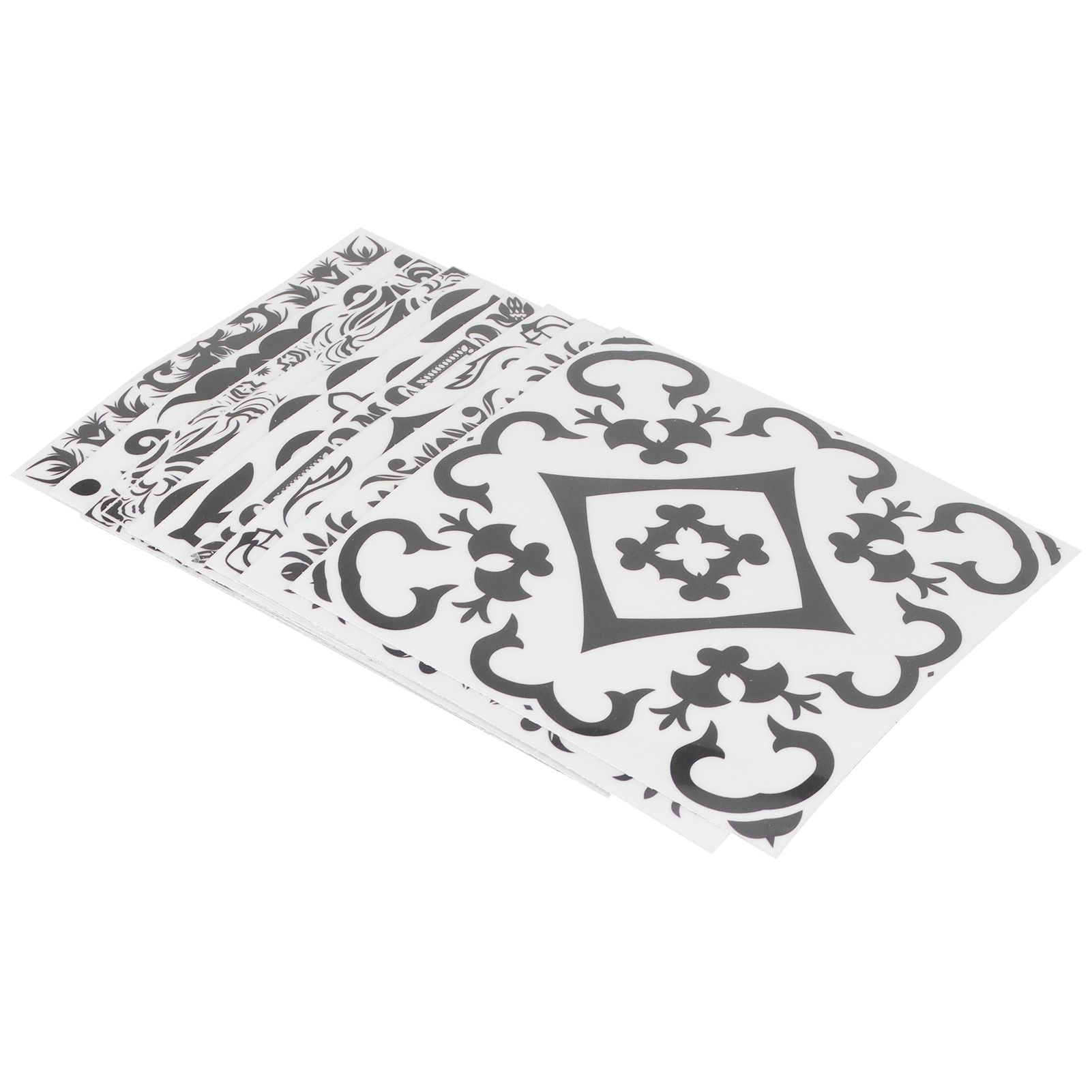 10PCS Self Adhesive Tile Stickers DIY Waterproof Oil Proof Wall Sticker for view 3