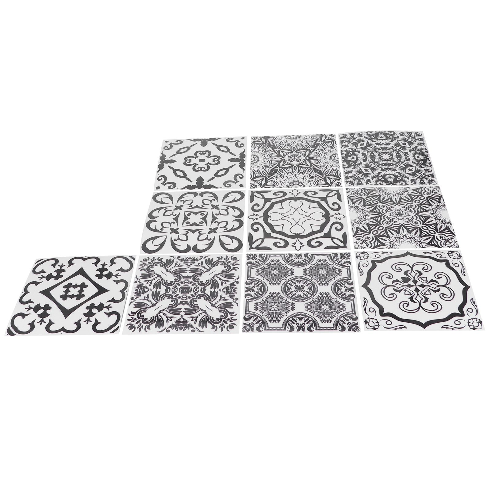 10PCS Self Adhesive Tile Stickers DIY Waterproof Oil Proof Wall Sticker for view 7