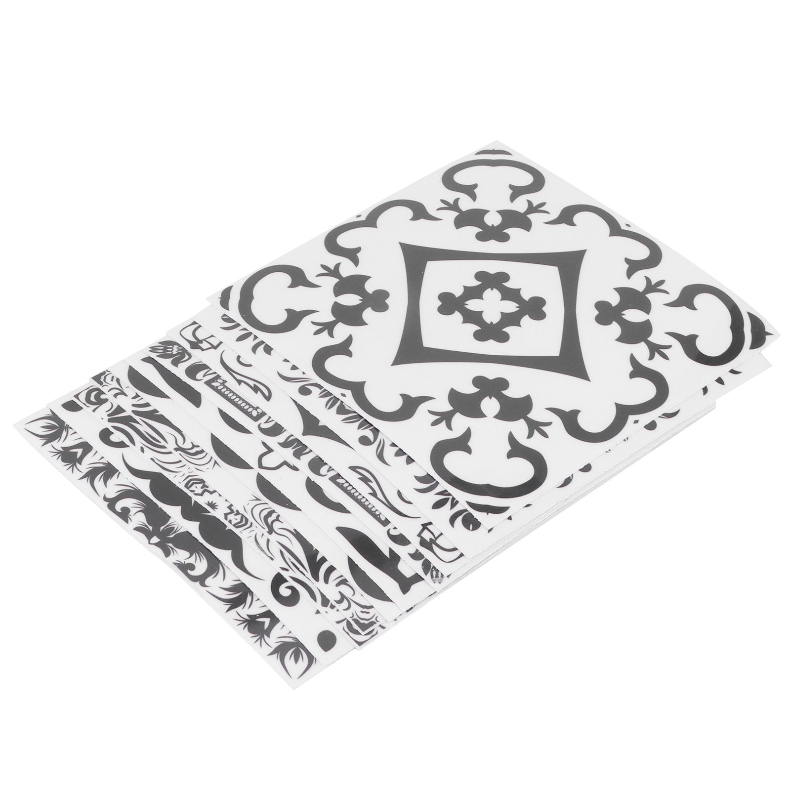 10PCS Self Adhesive Tile Stickers DIY Waterproof Oil Proof Wall Sticker for view 10