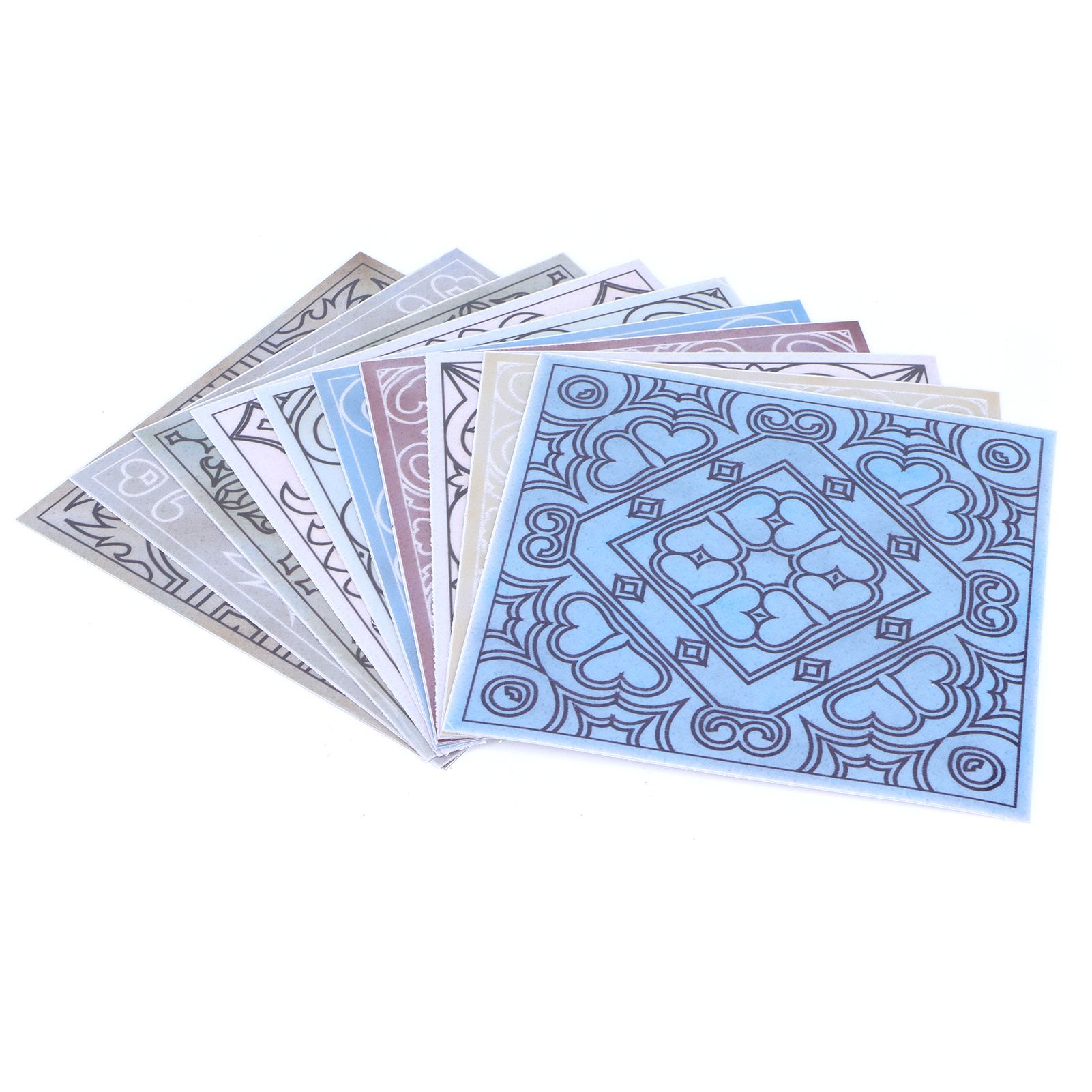 10PCS Tile Stickers Waterproof Oil Proof Self Adhesive Wall Sticker Decal view 3