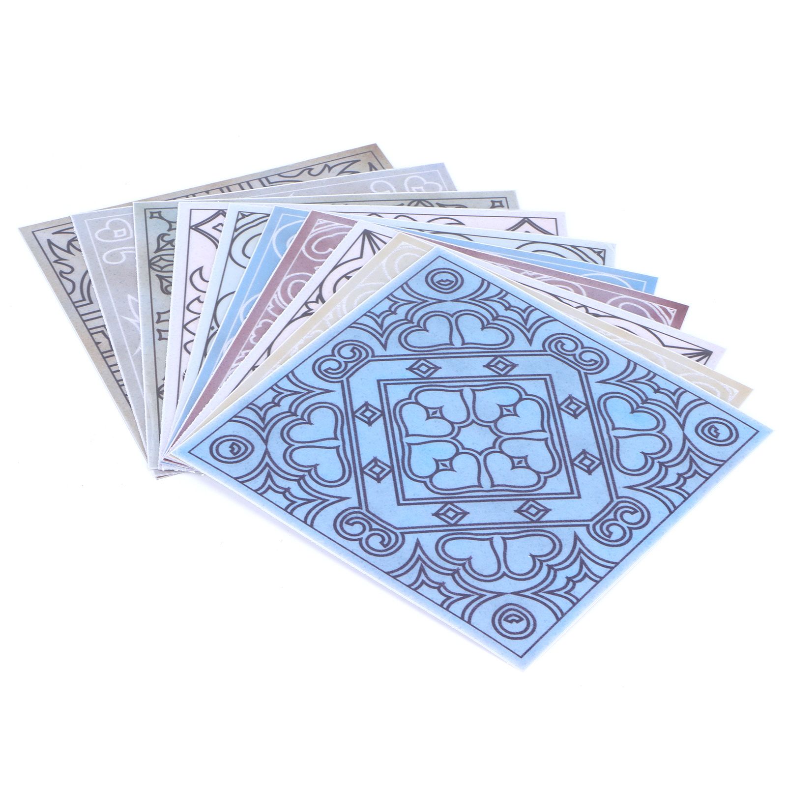 10PCS Tile Stickers Waterproof Oil Proof Self Adhesive Wall Sticker Decal view 4