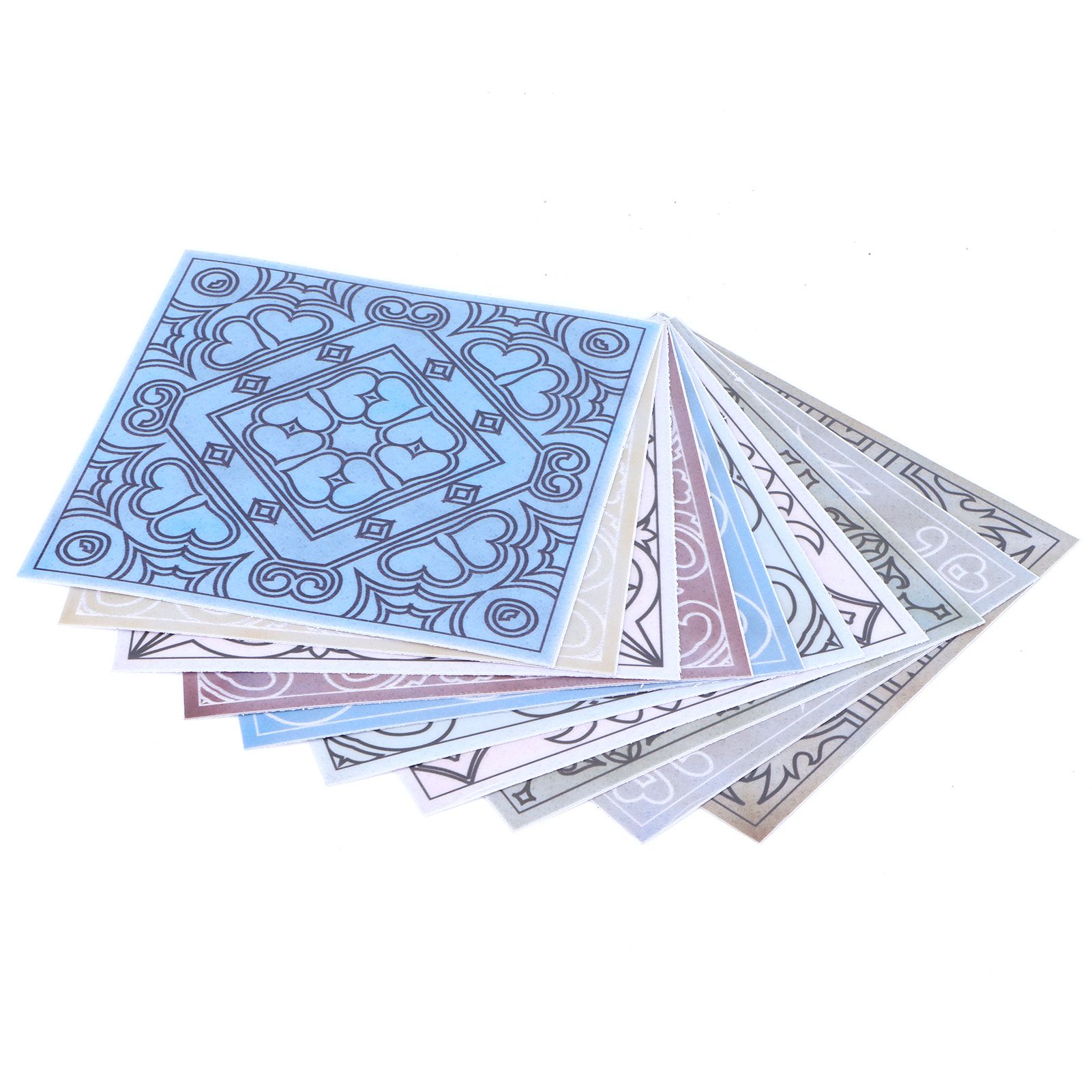 10PCS Tile Stickers Waterproof Oil Proof Self Adhesive Wall Sticker Decal view 6