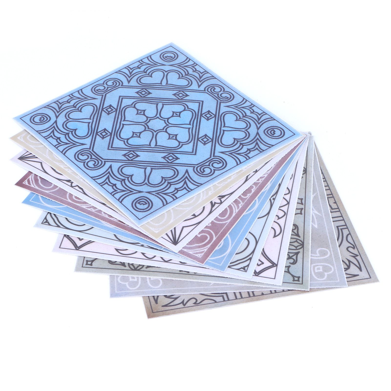 10PCS Tile Stickers Waterproof Oil Proof Self Adhesive Wall Sticker Decal view 7
