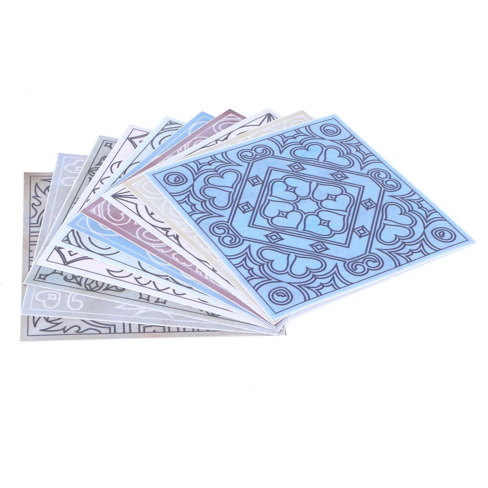 10PCS Tile Stickers Waterproof Oil Proof Self Adhesive Wall Sticker Decal view 8