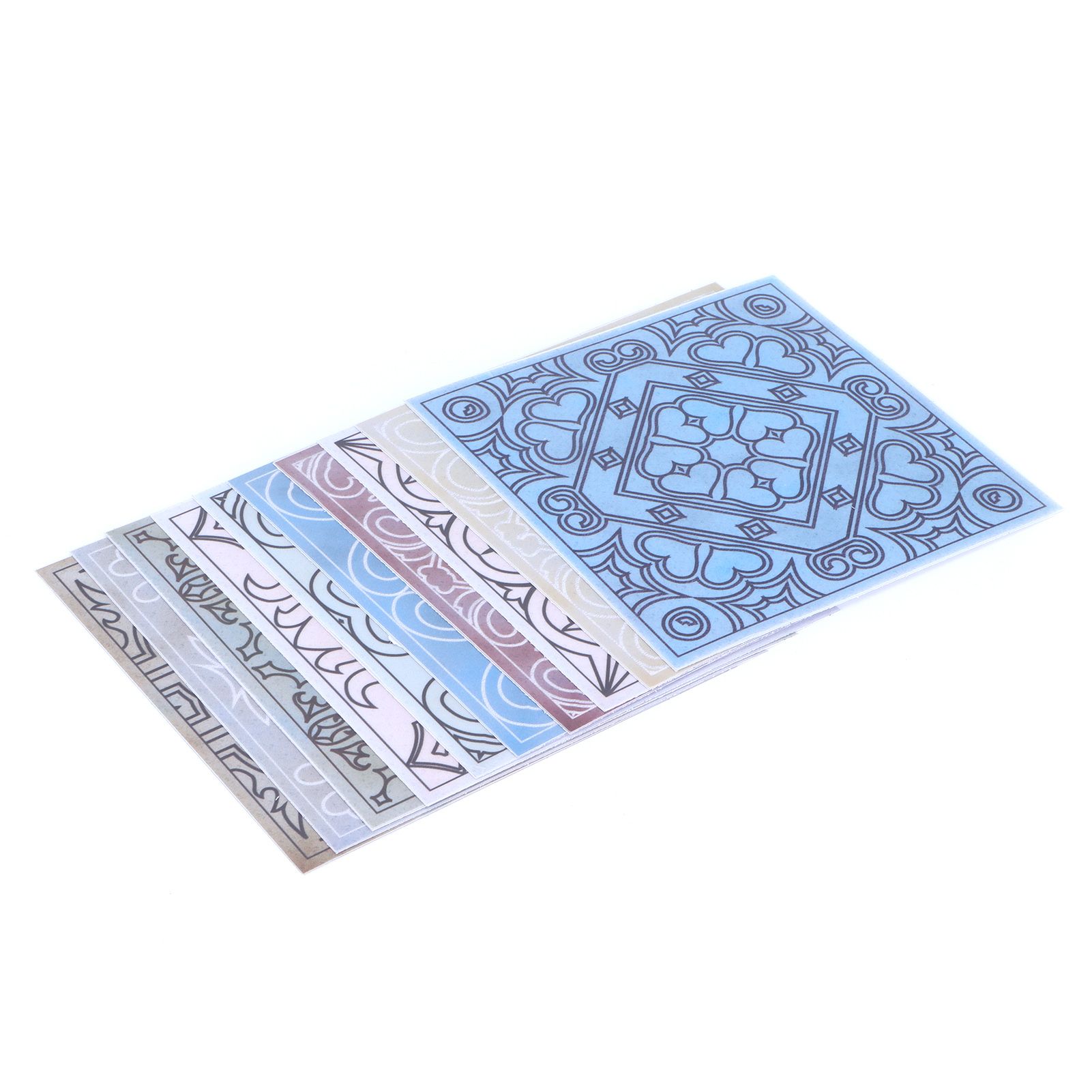 10PCS Tile Stickers Waterproof Oil Proof Self Adhesive Wall Sticker Decal view 9